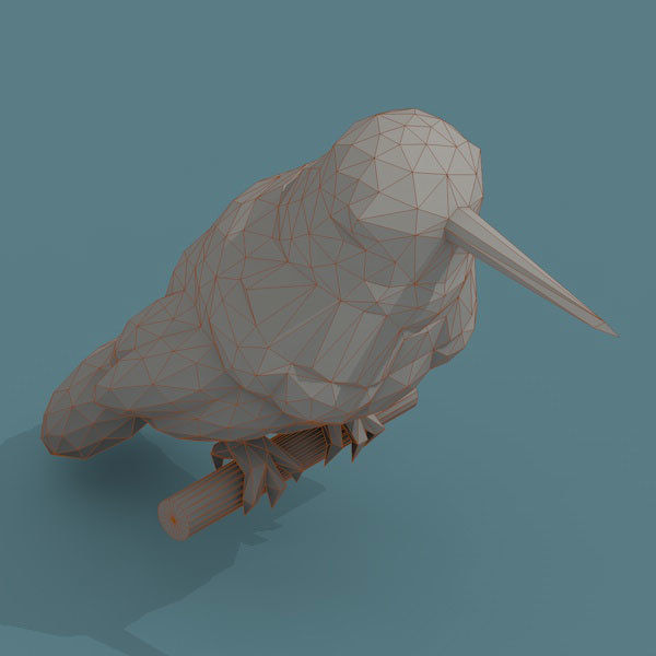 Low Poly 3d Art Animals Isometric Icon Pack 07 Low-poly 3D model_10