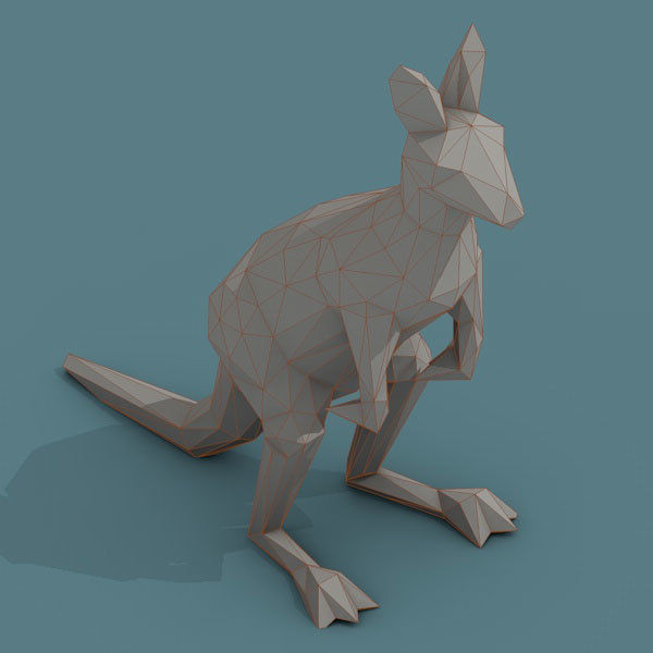 Low Poly 3d Art Animals Isometric Icon Pack 07 Low-poly 3D model_19