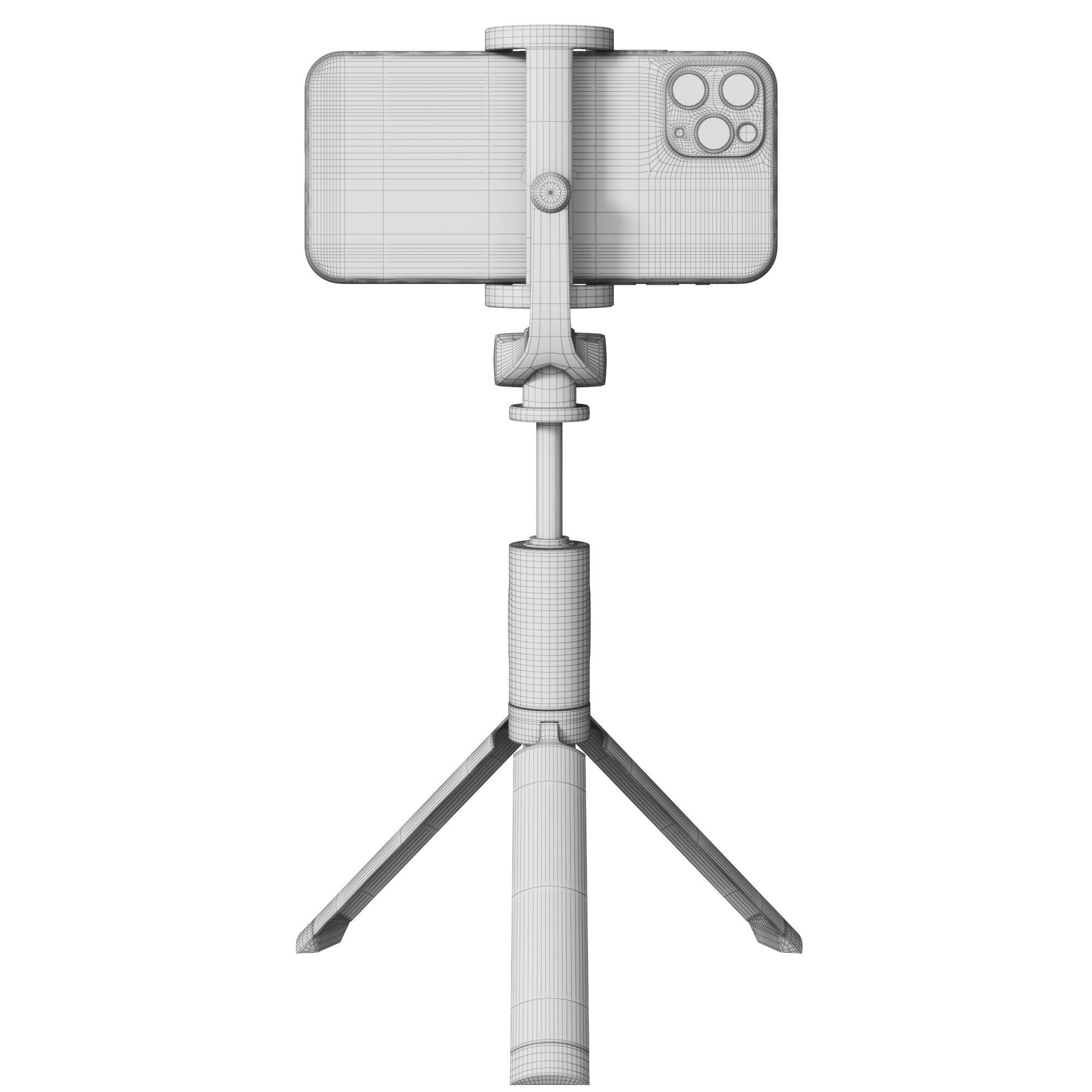 Monopod Xiaomi Tripod Black 3D model_7