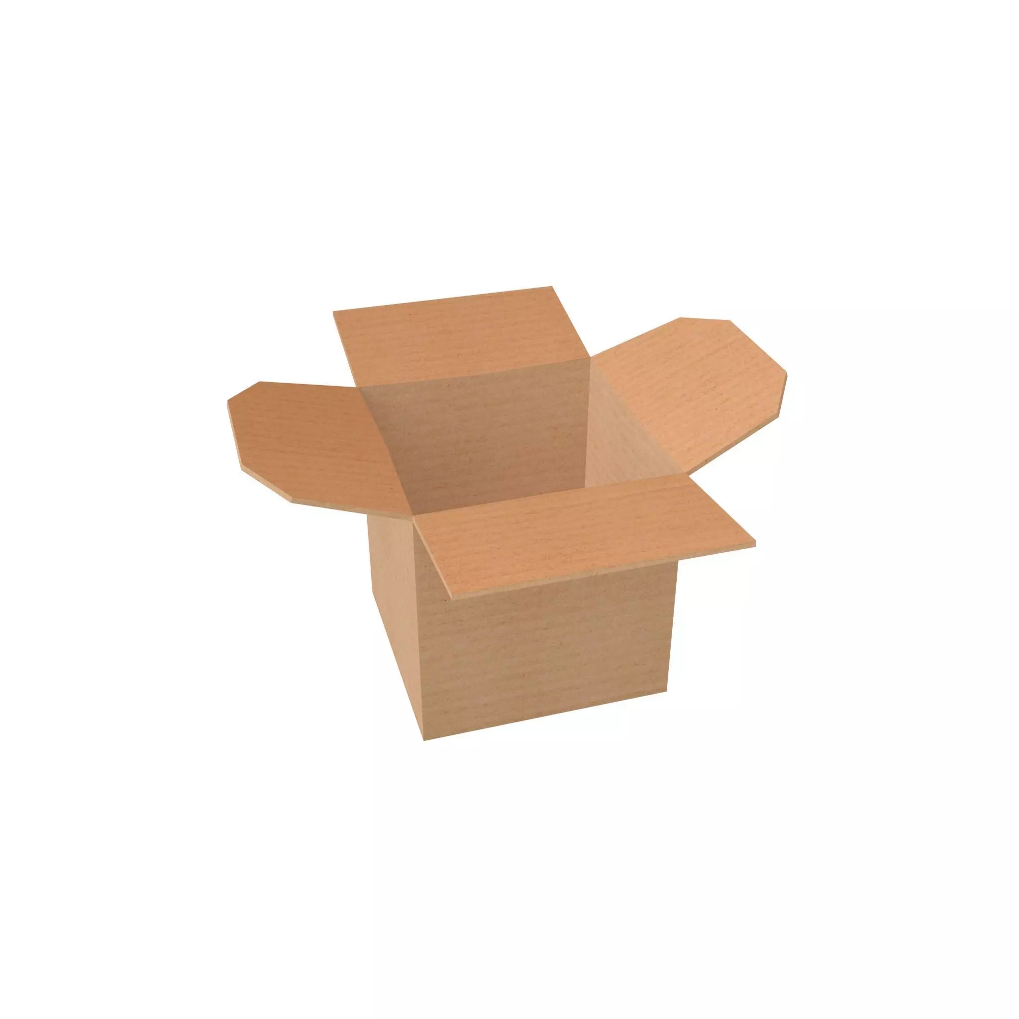 Cardboard Boxes v2 003 Low-poly 3D model_0