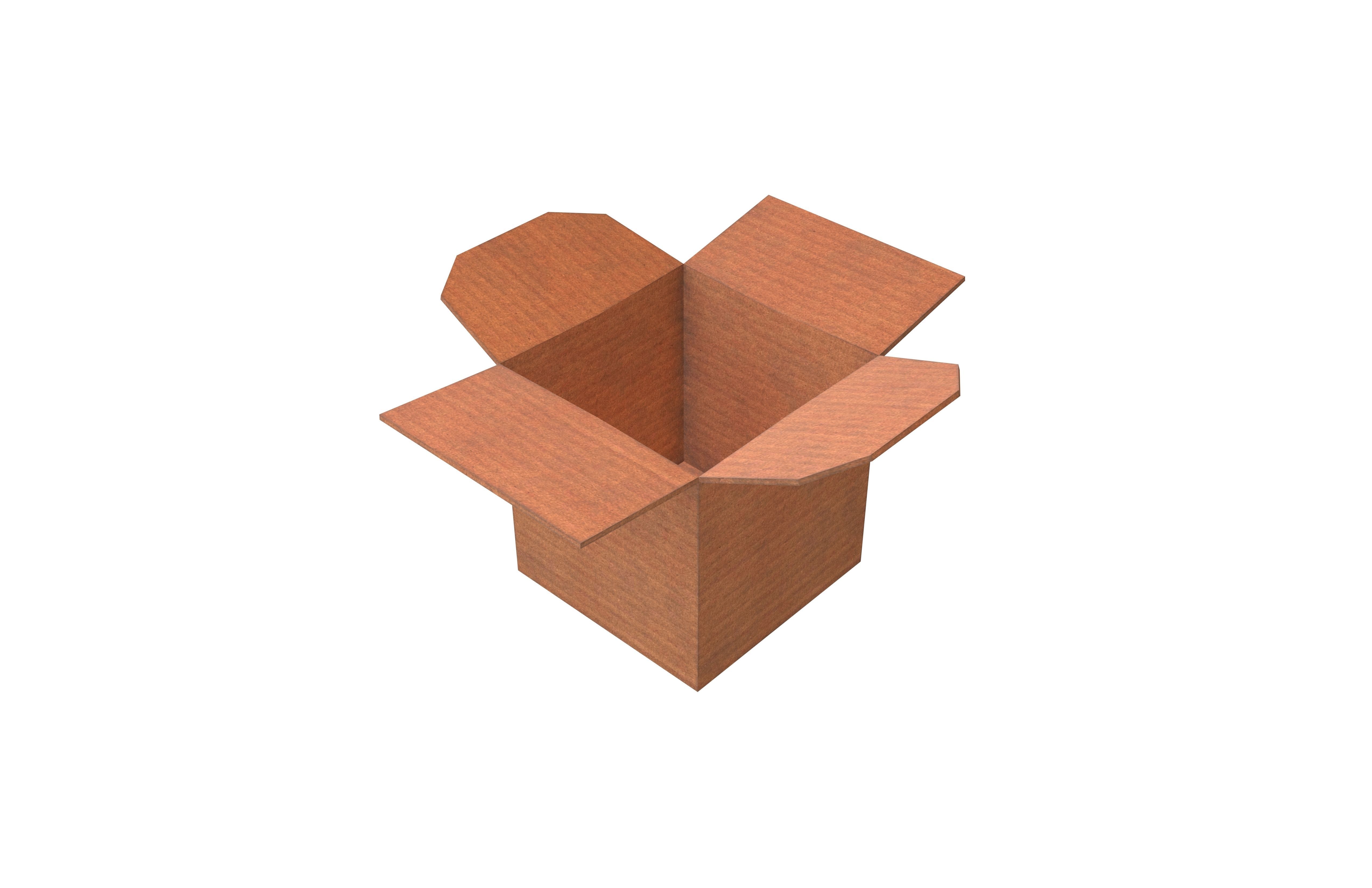 Cardboard Boxes v2 005 Low-poly 3D model_4