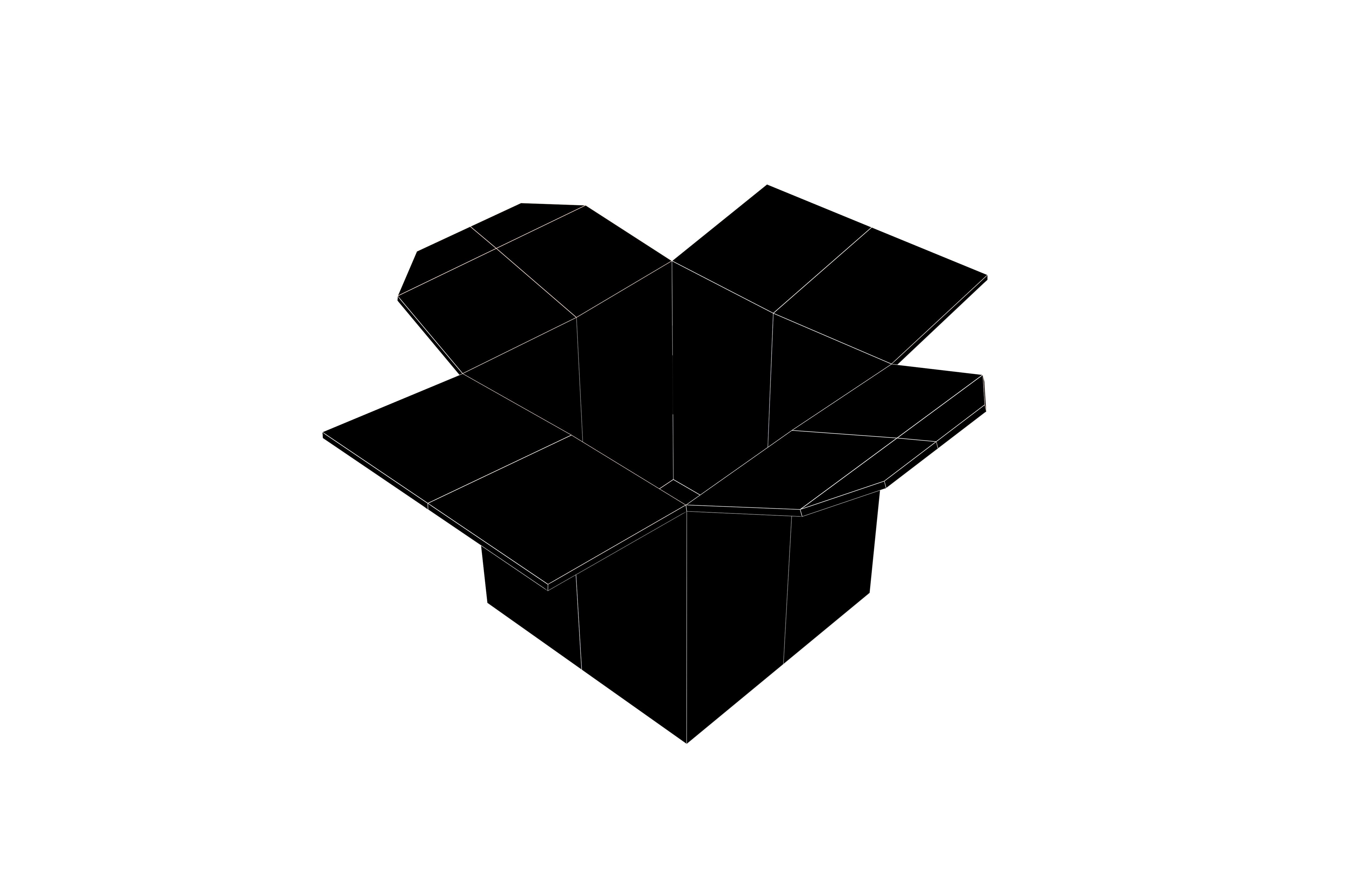 Cardboard Boxes v2 005 Low-poly 3D model_6