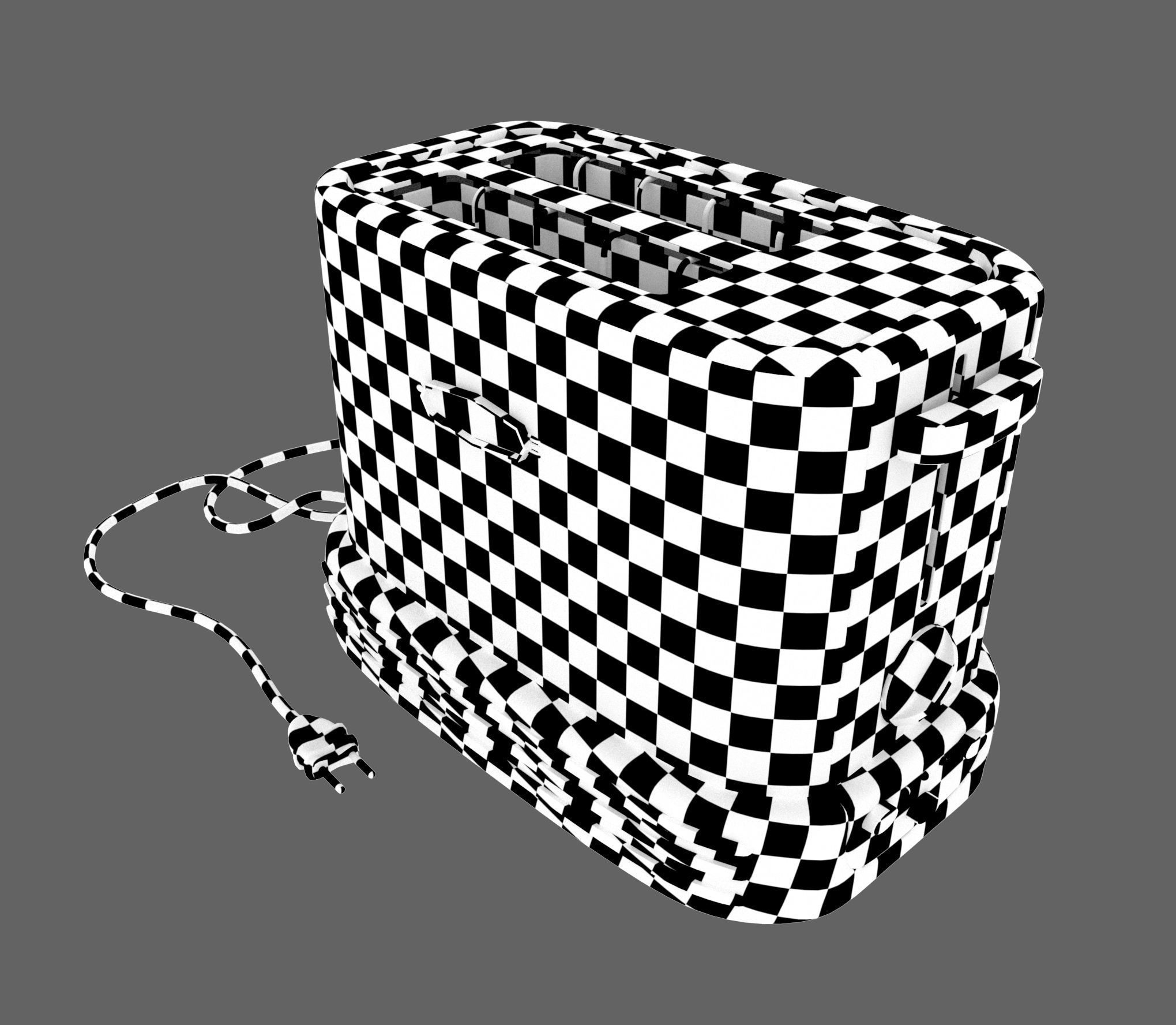 Toaster retro Free 3D model_5