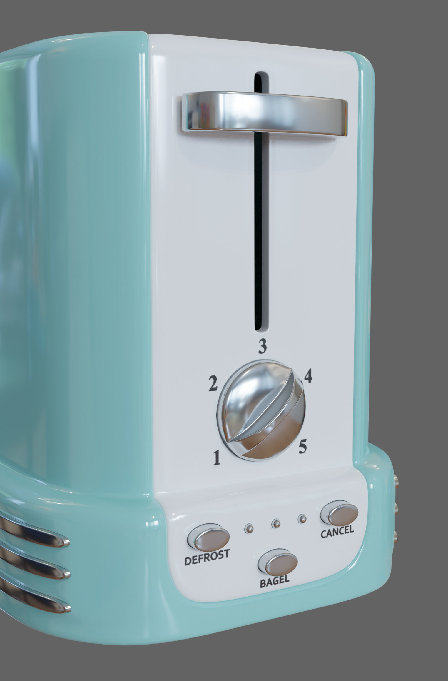 Toaster retro Free 3D model_4