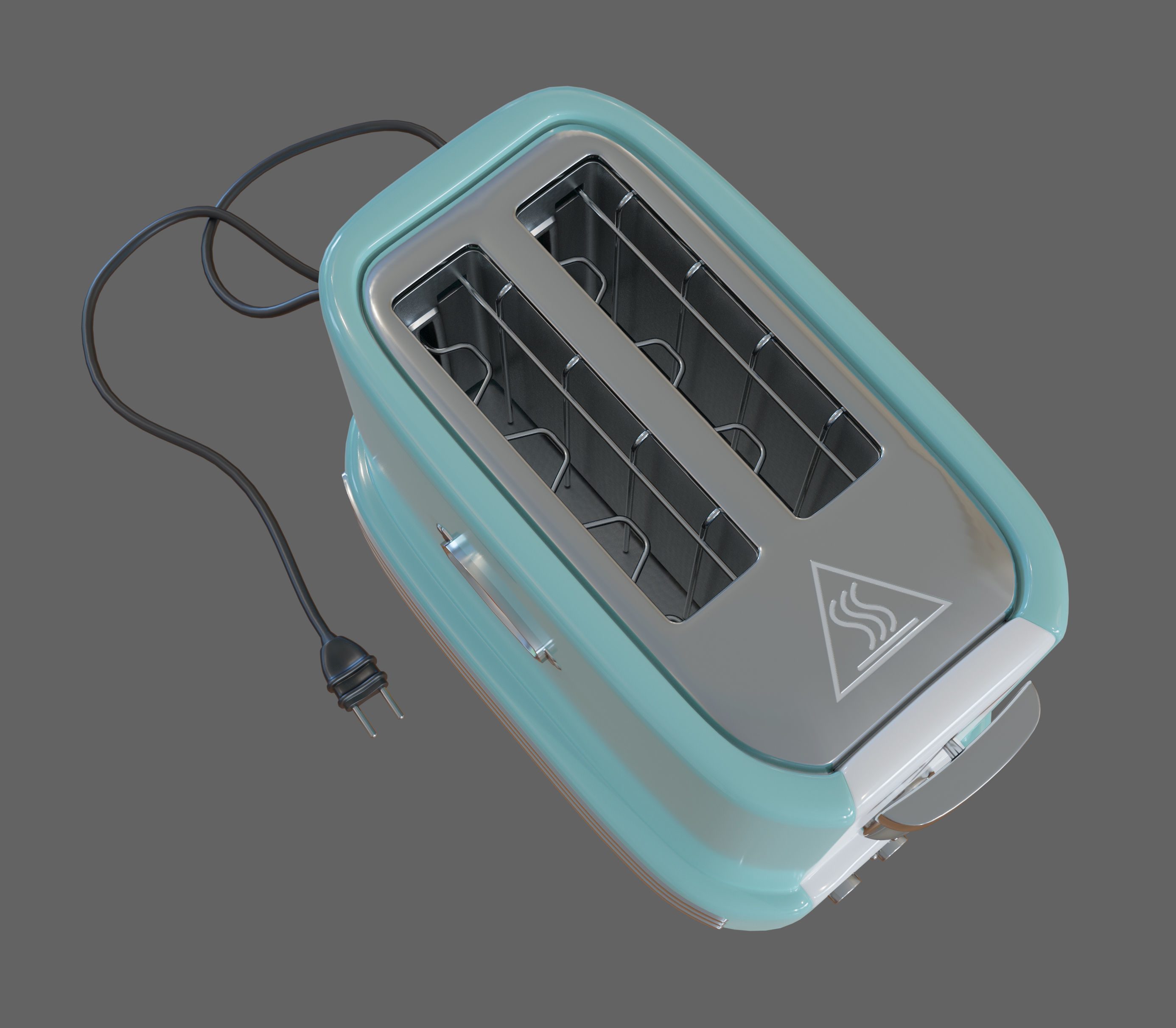 Toaster retro Free 3D model_3