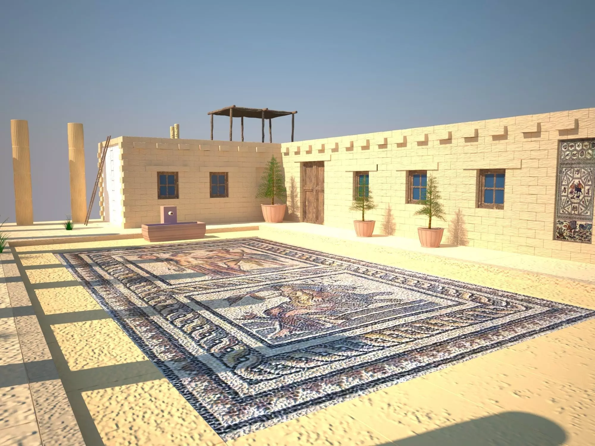 Antique House 3D model_0