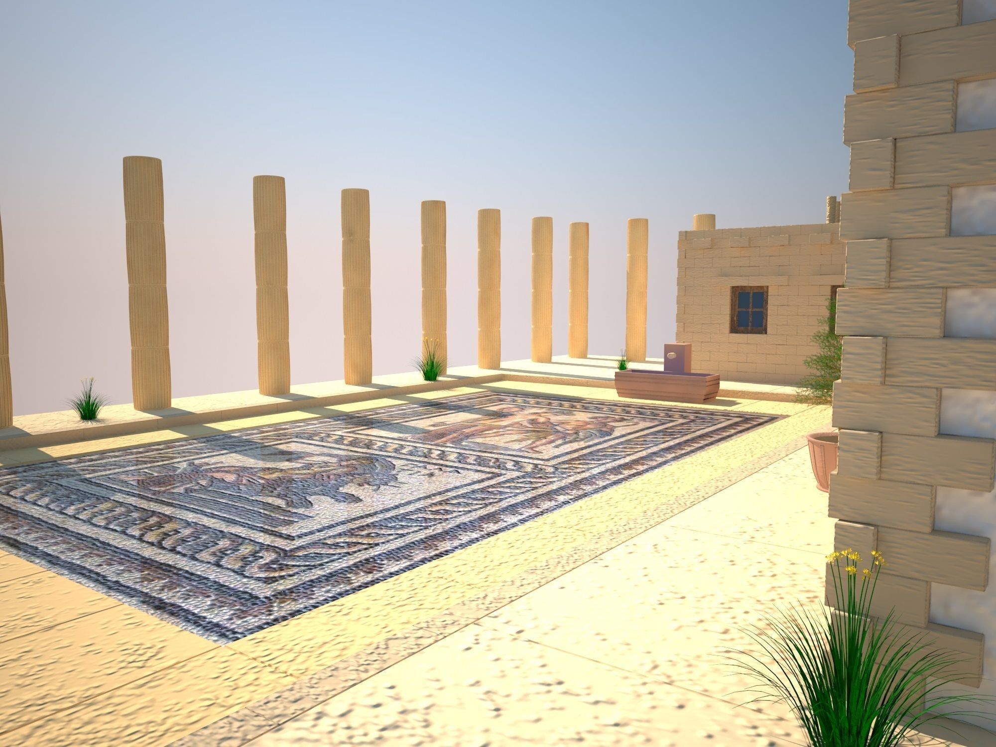 Antique House 3D model_1