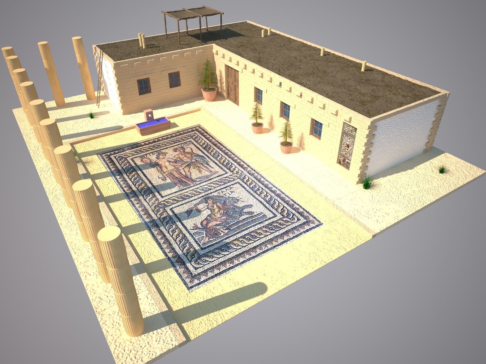 Antique House 3D model_5