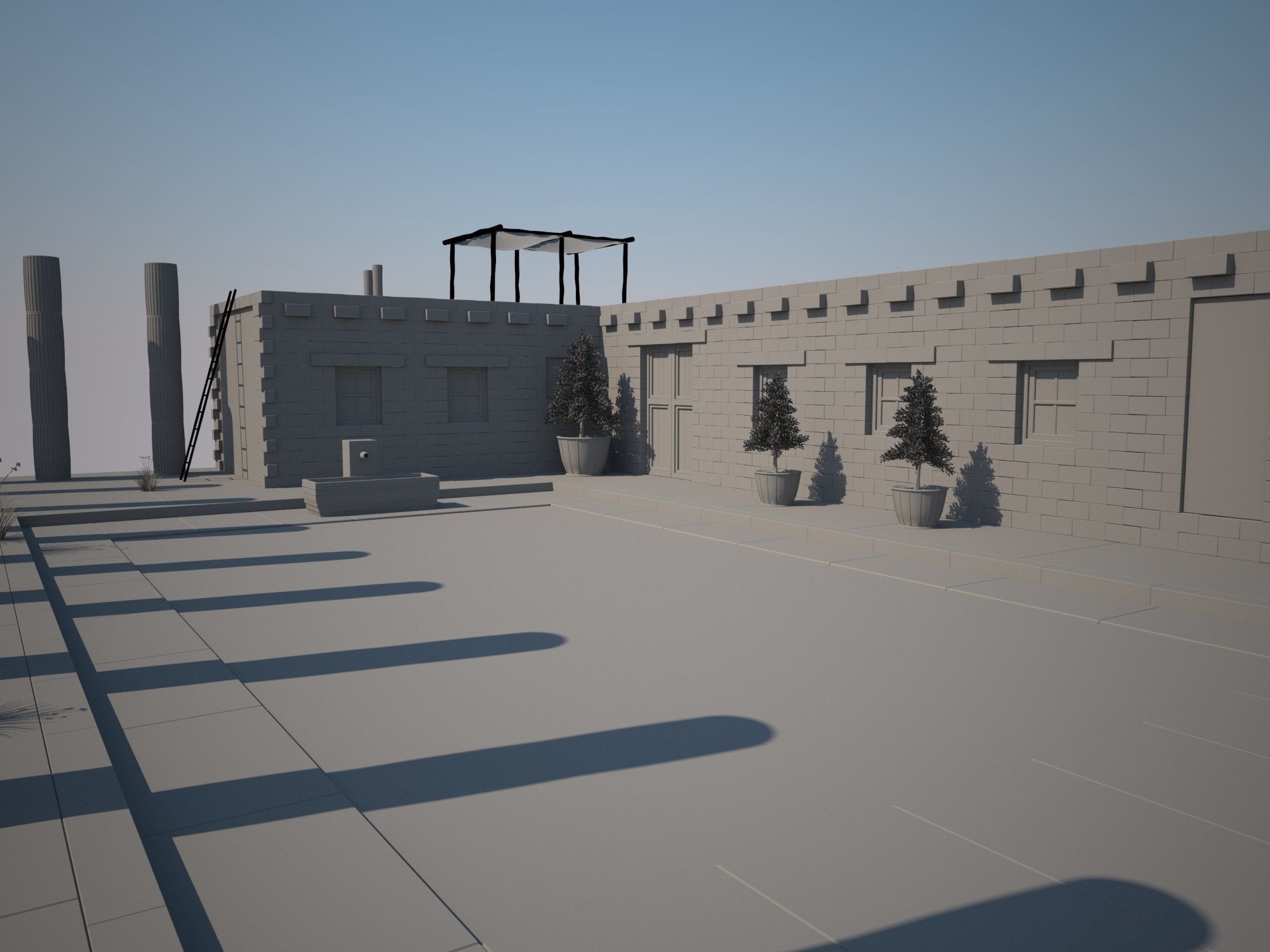 Antique House 3D model_8