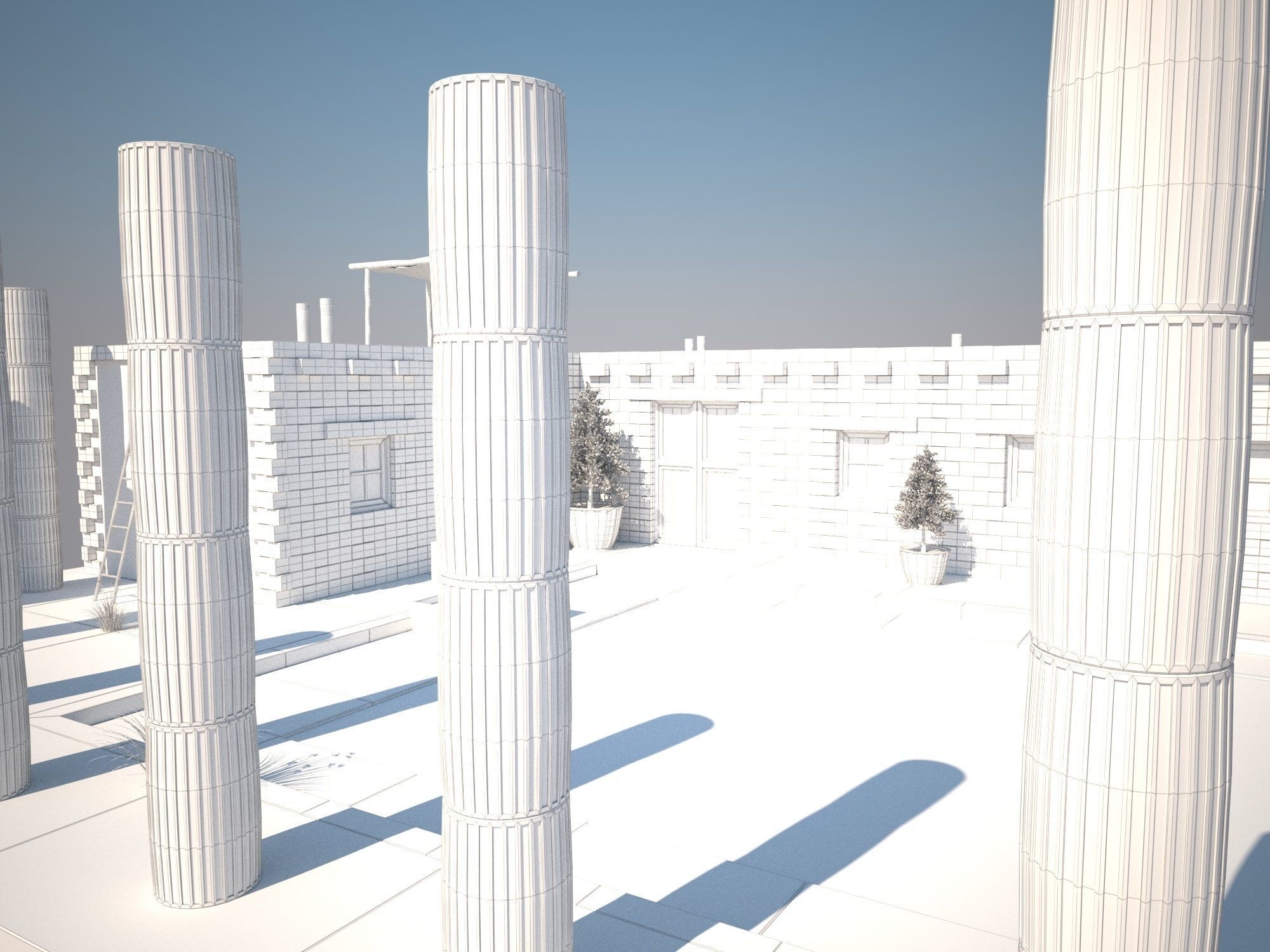 Antique House 3D model_11