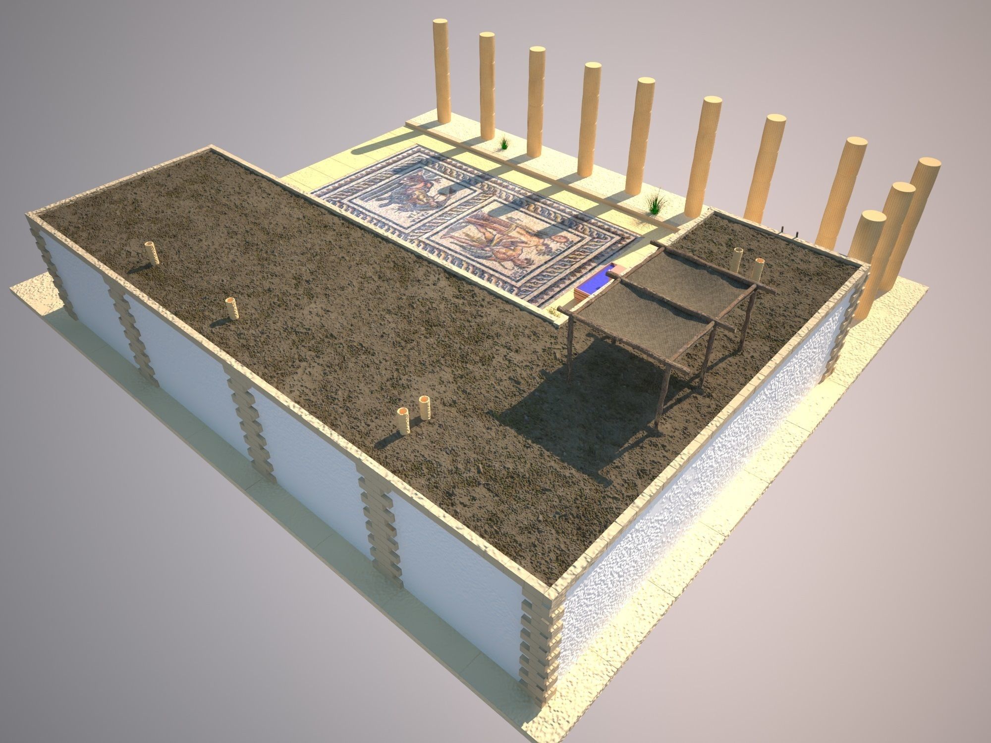 Antique House 3D model_3