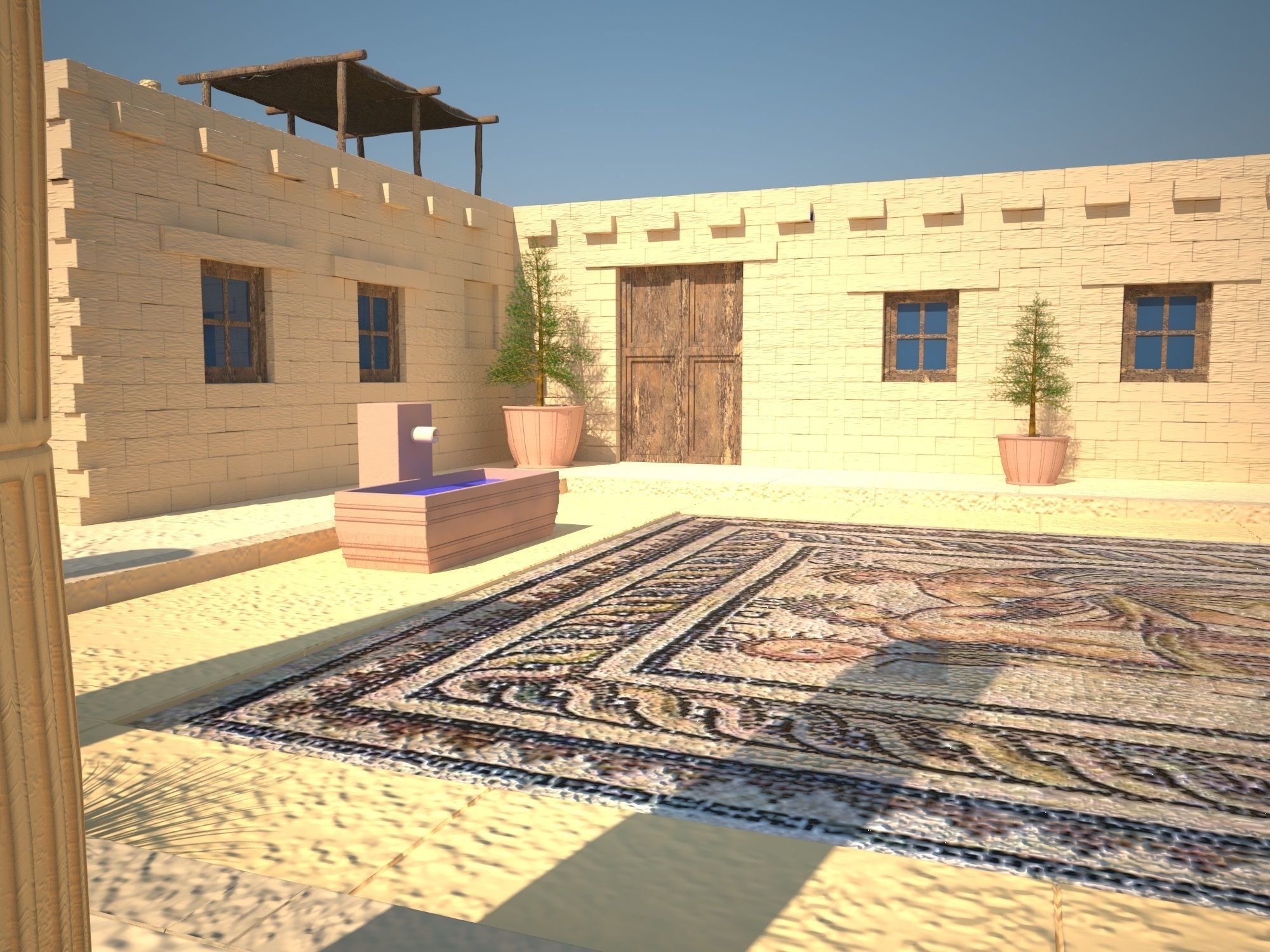 Antique House 3D model_2