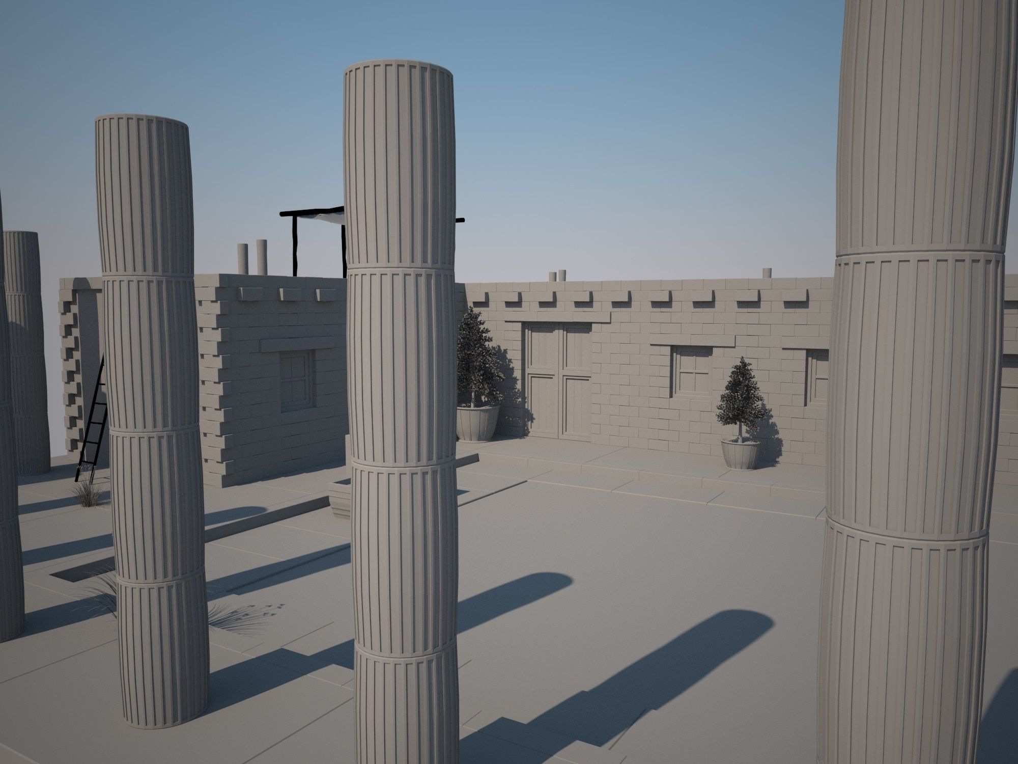 Antique House 3D model_12