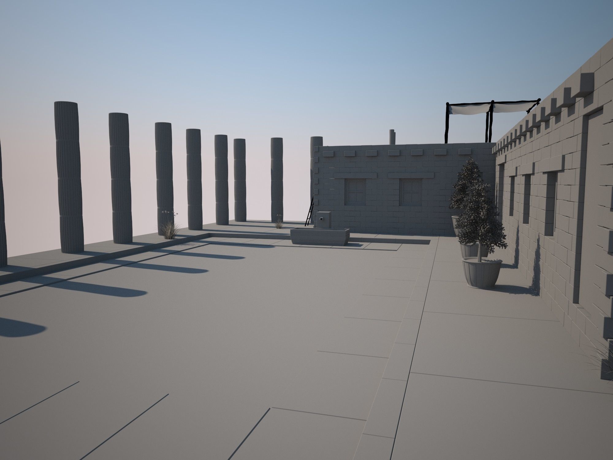 Antique House 3D model_10