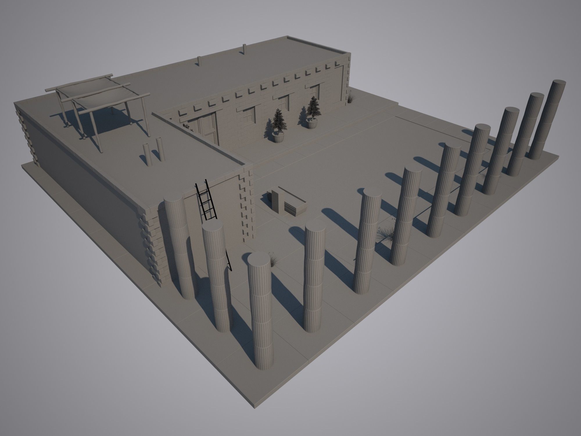 Antique House 3D model_16