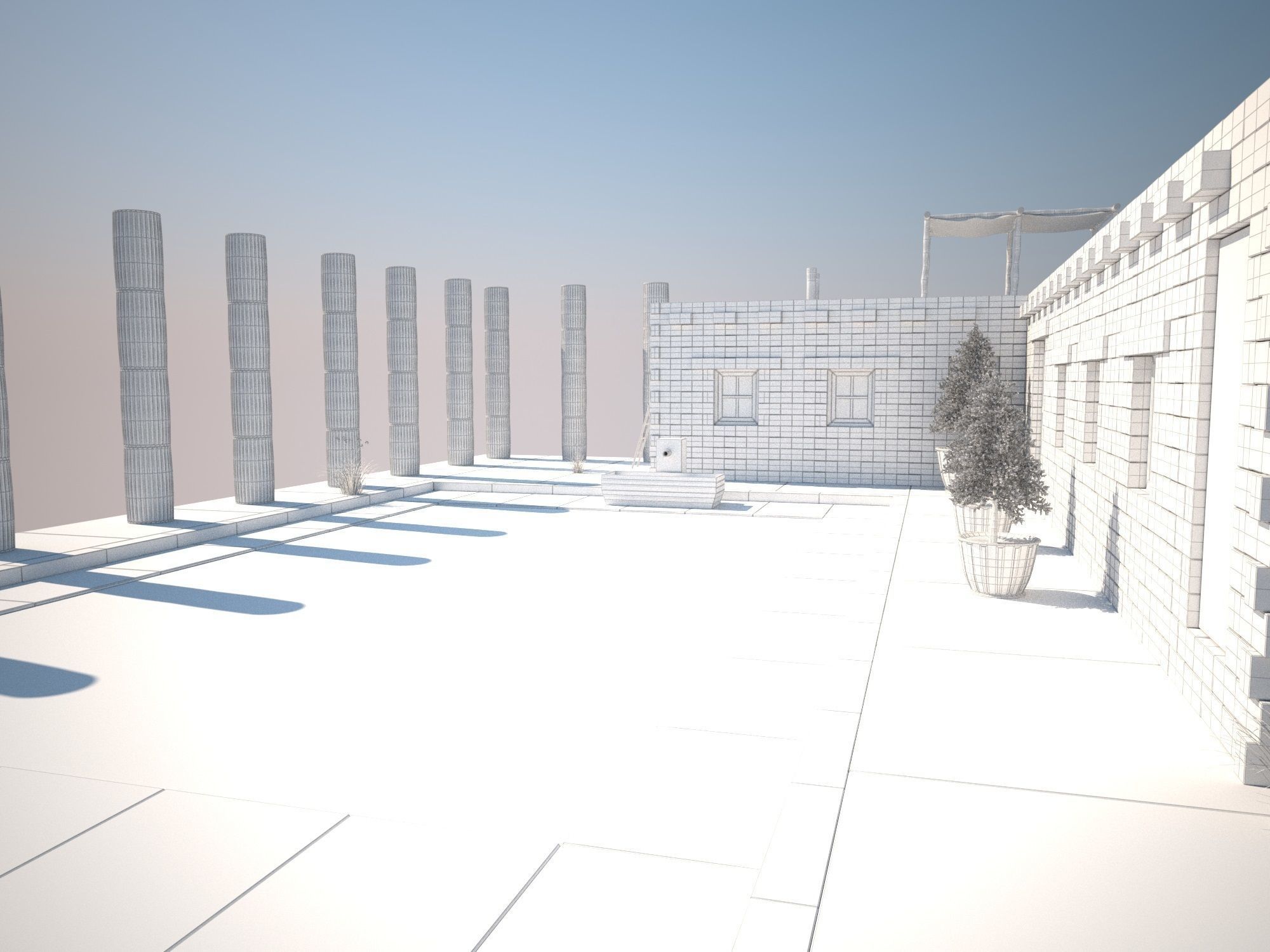 Antique House 3D model_9