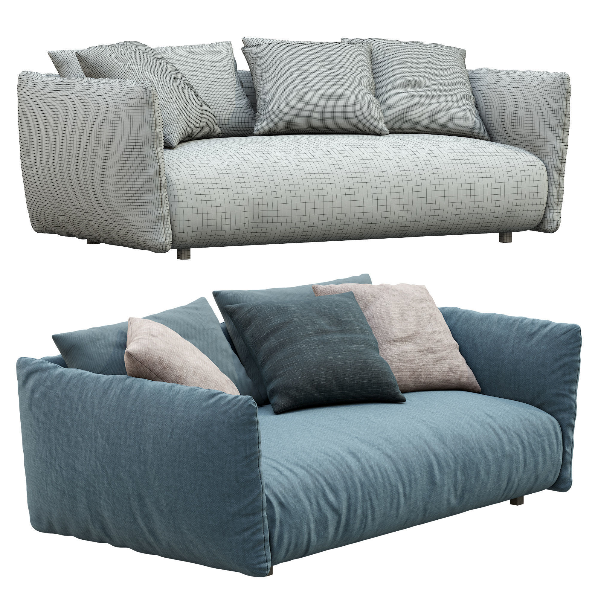 Meridiani Sofa SCOTT 3D model_11