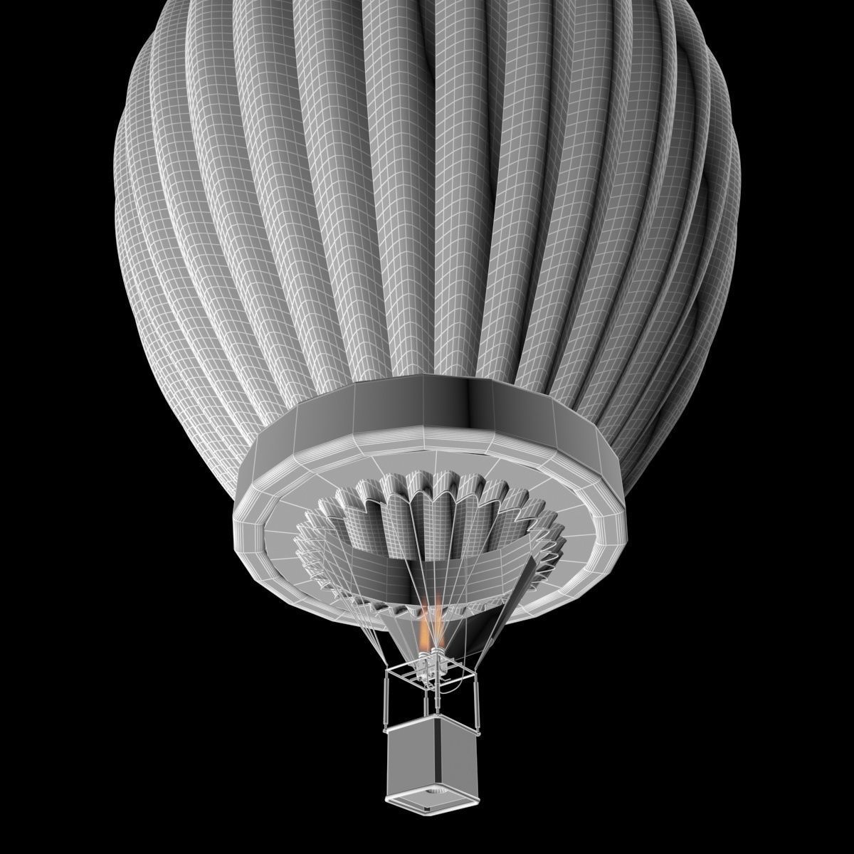 Chinese air balloon 3D model_6