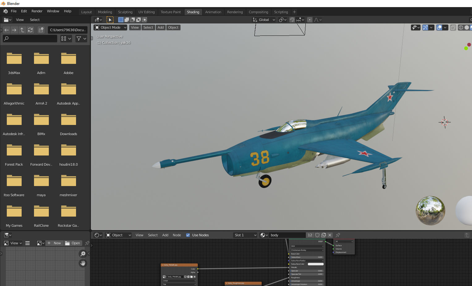 Yakovlev Yak-36 VTOL Low-poly 3D model_10