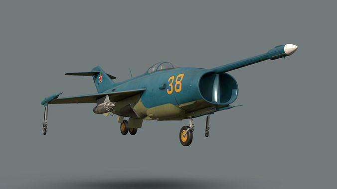 Yakovlev Yak-36 VTOL Low-poly 3D model