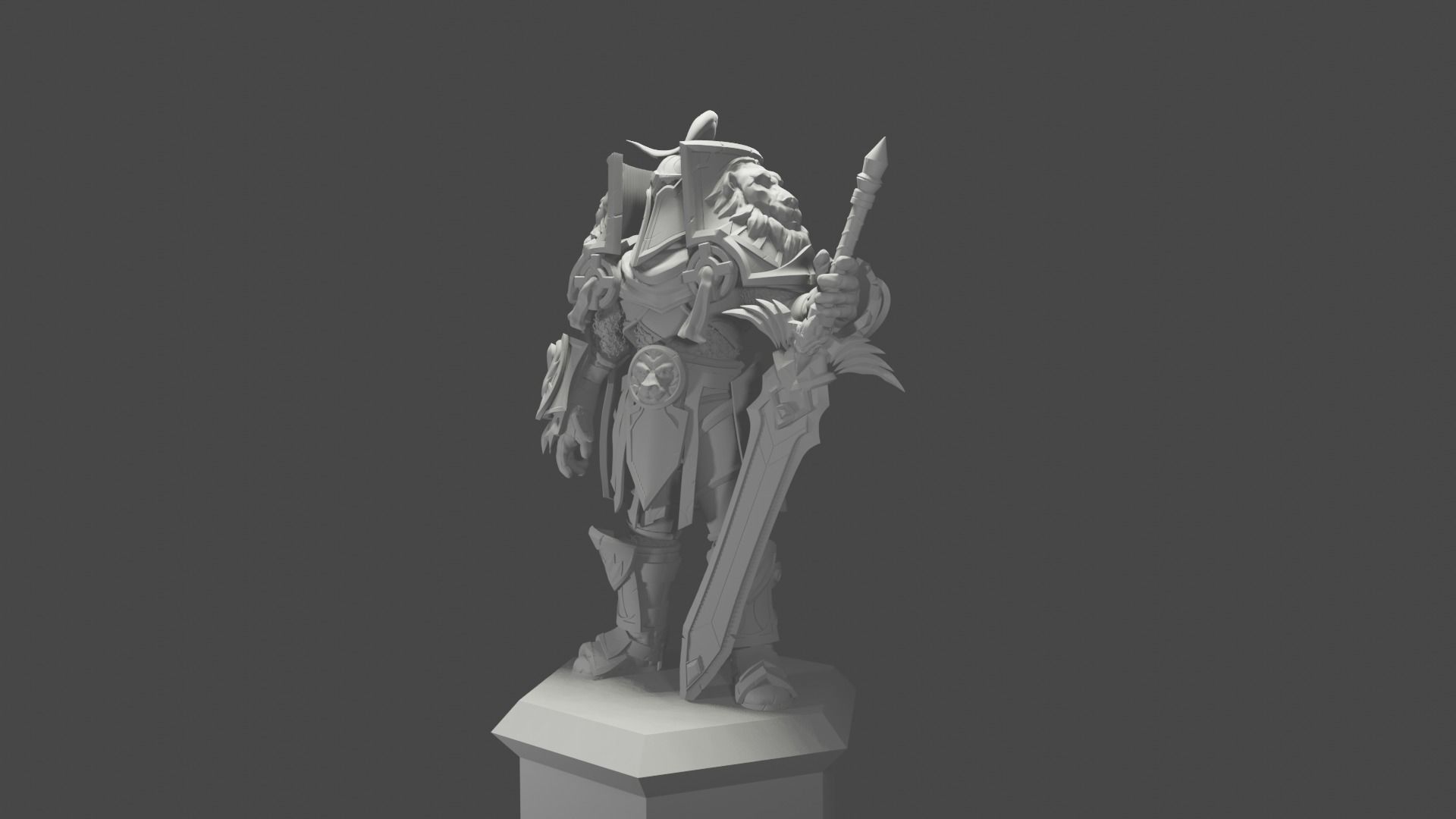 World of Warcraft Ally Warfront Plate 3D print model_13