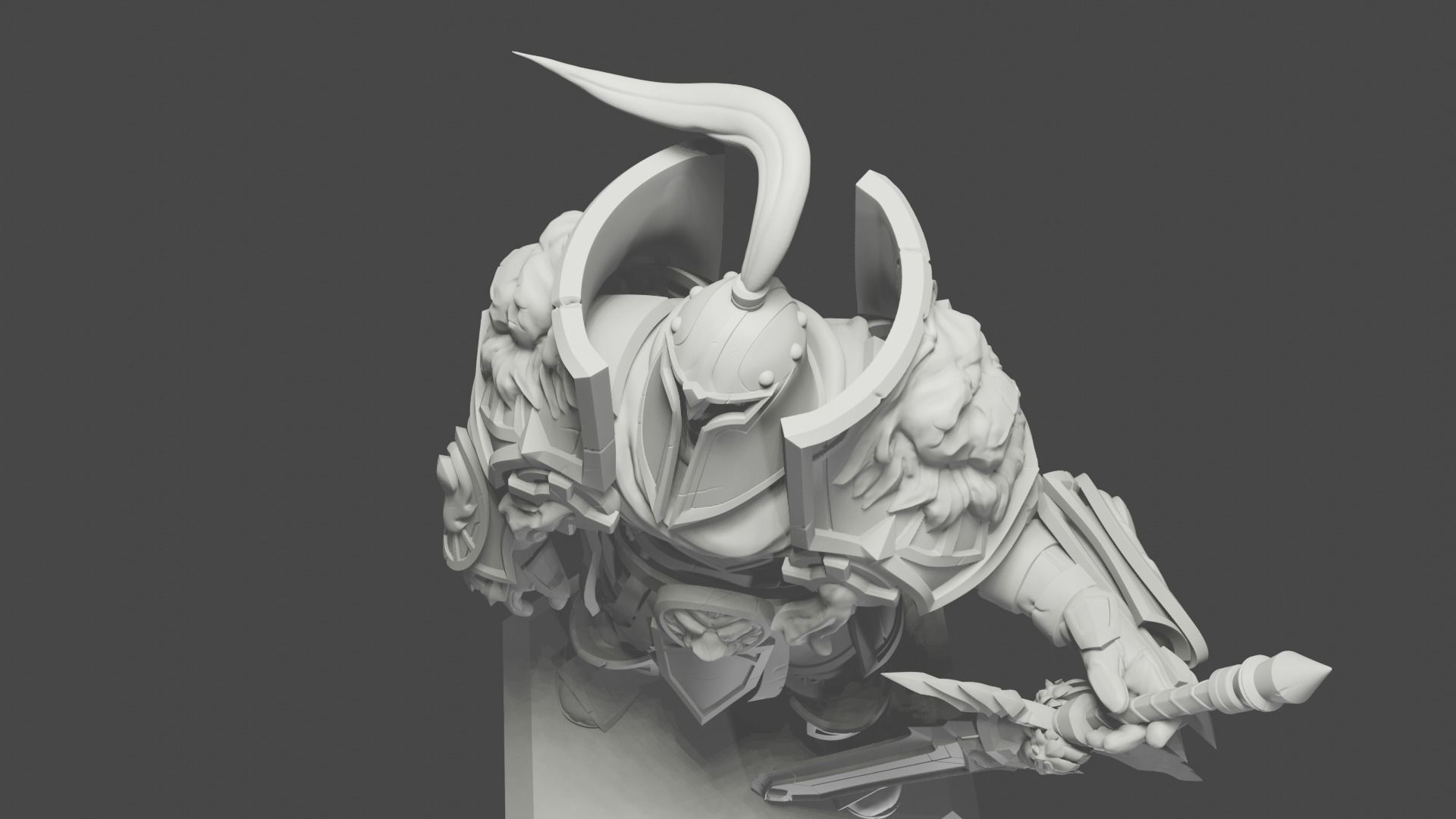 World of Warcraft Ally Warfront Plate 3D print model_3