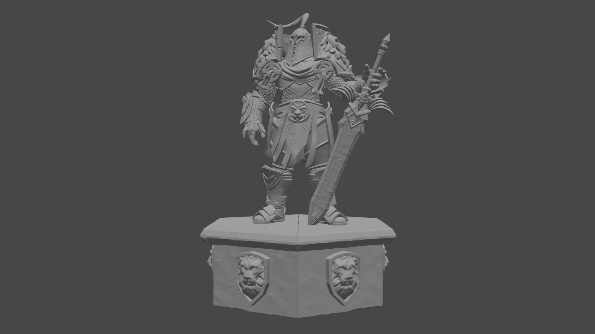 World of Warcraft Ally Warfront Plate 3D print model_4