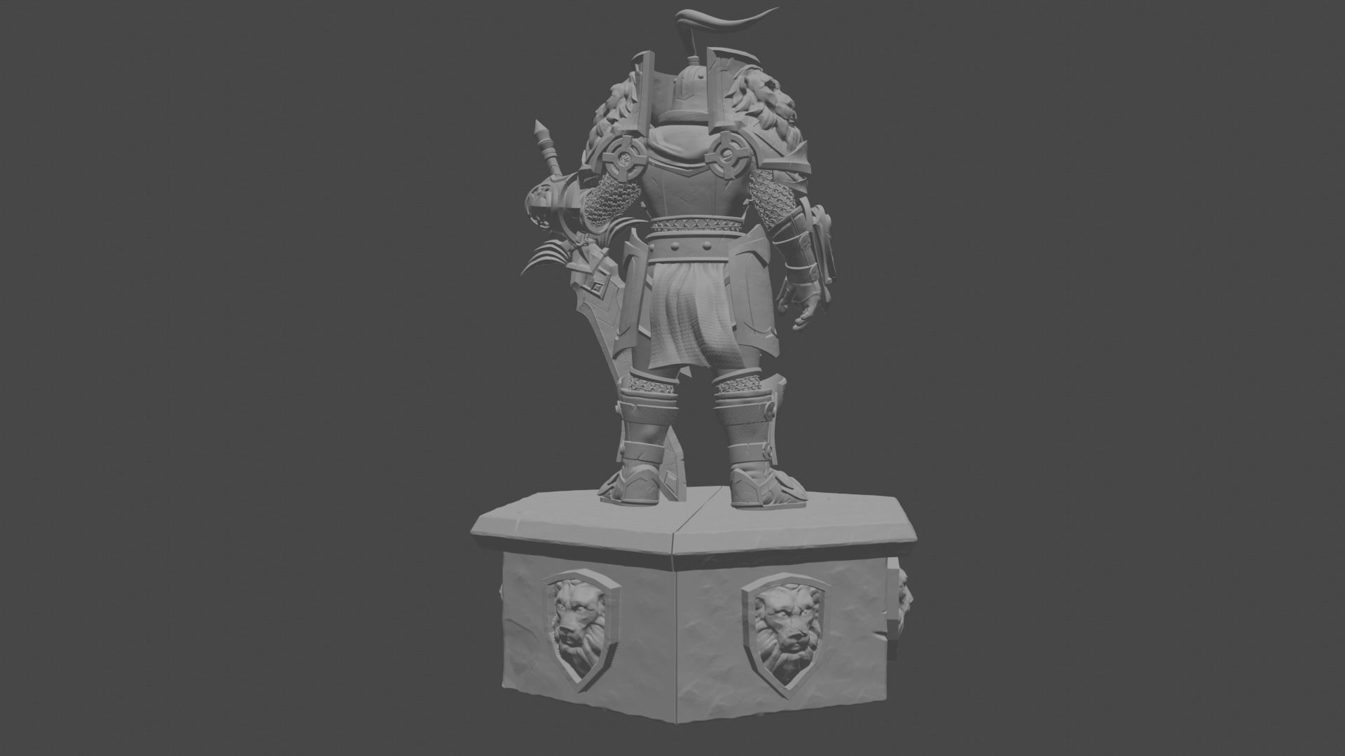 World of Warcraft Ally Warfront Plate 3D print model_9