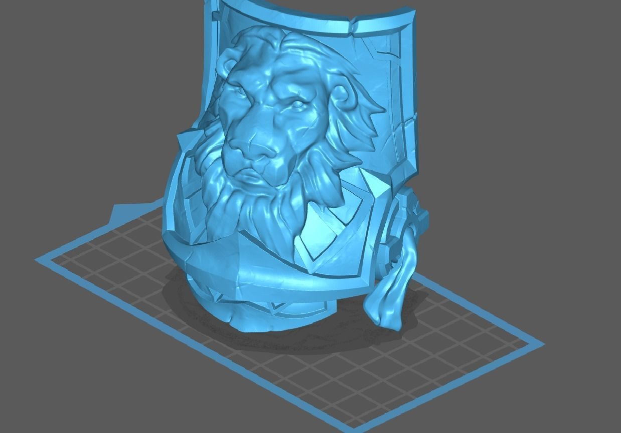 World of Warcraft Ally Warfront Plate 3D print model_16