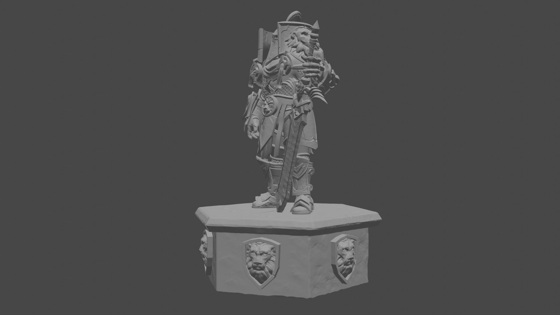 World of Warcraft Ally Warfront Plate 3D print model_2