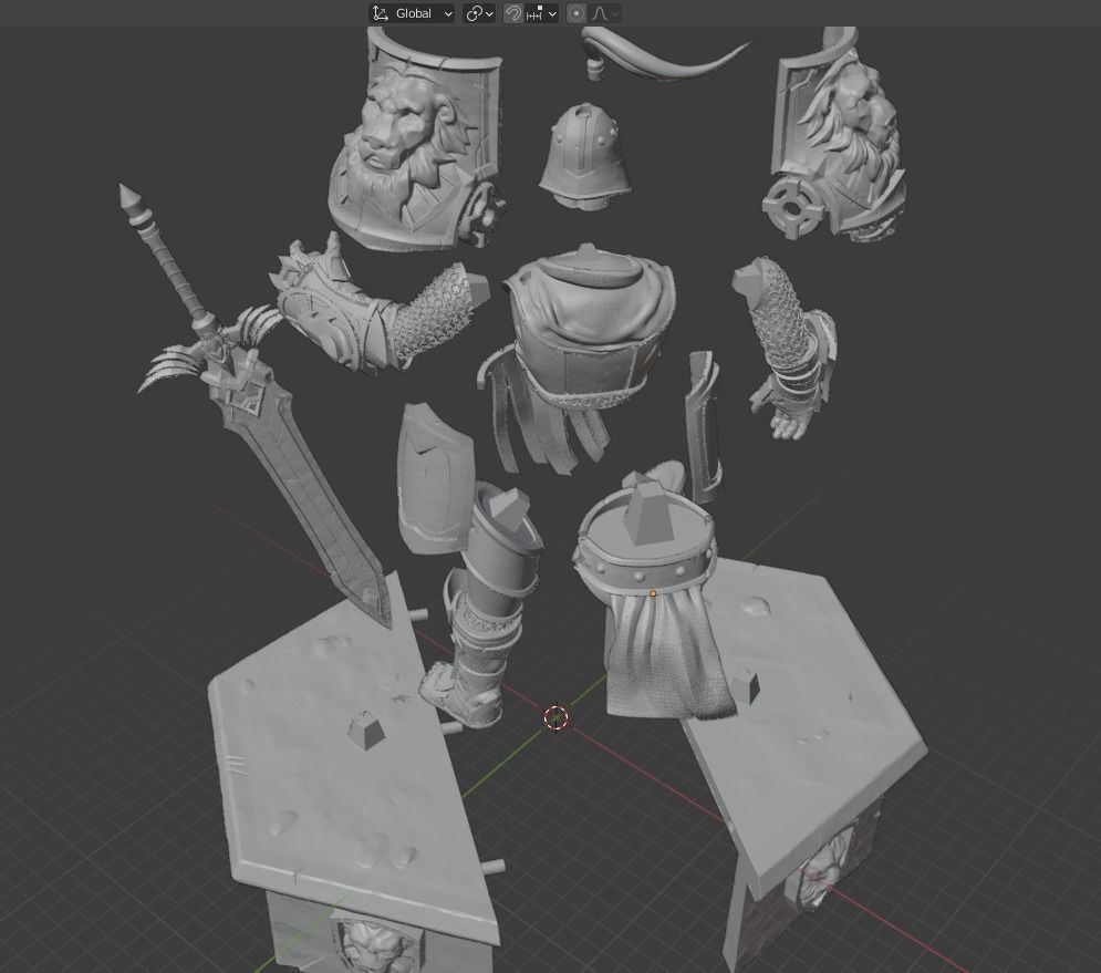 World of Warcraft Ally Warfront Plate 3D print model_10