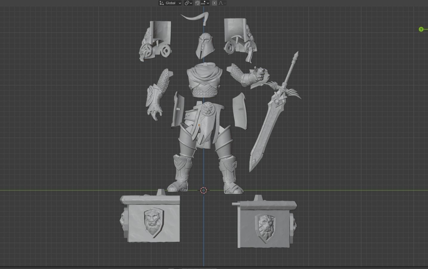 World of Warcraft Ally Warfront Plate 3D print model_7