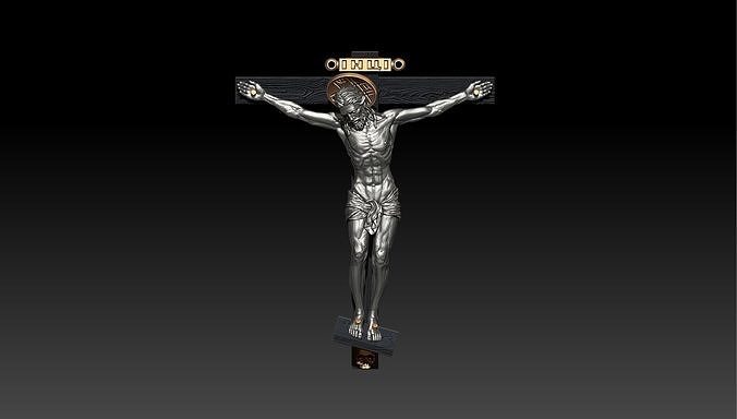 JESUS ON THE CROSS 3D print model