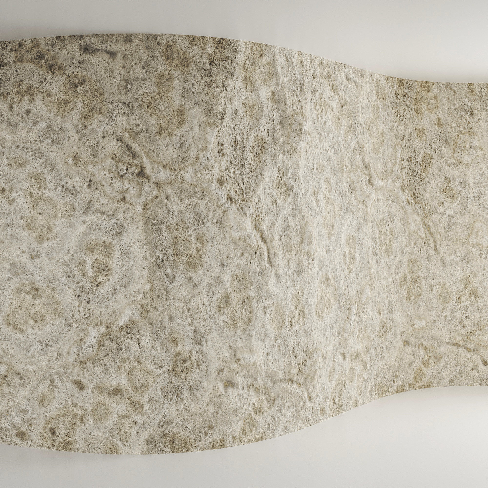 Stone White Wall Texture 3D model_4