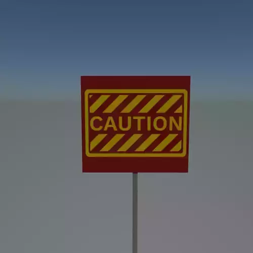 Sign caution