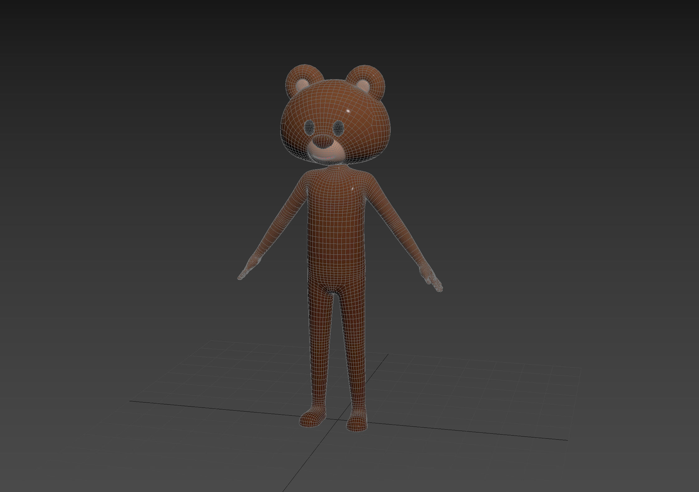Character126 Rigged Bear 3D model_14
