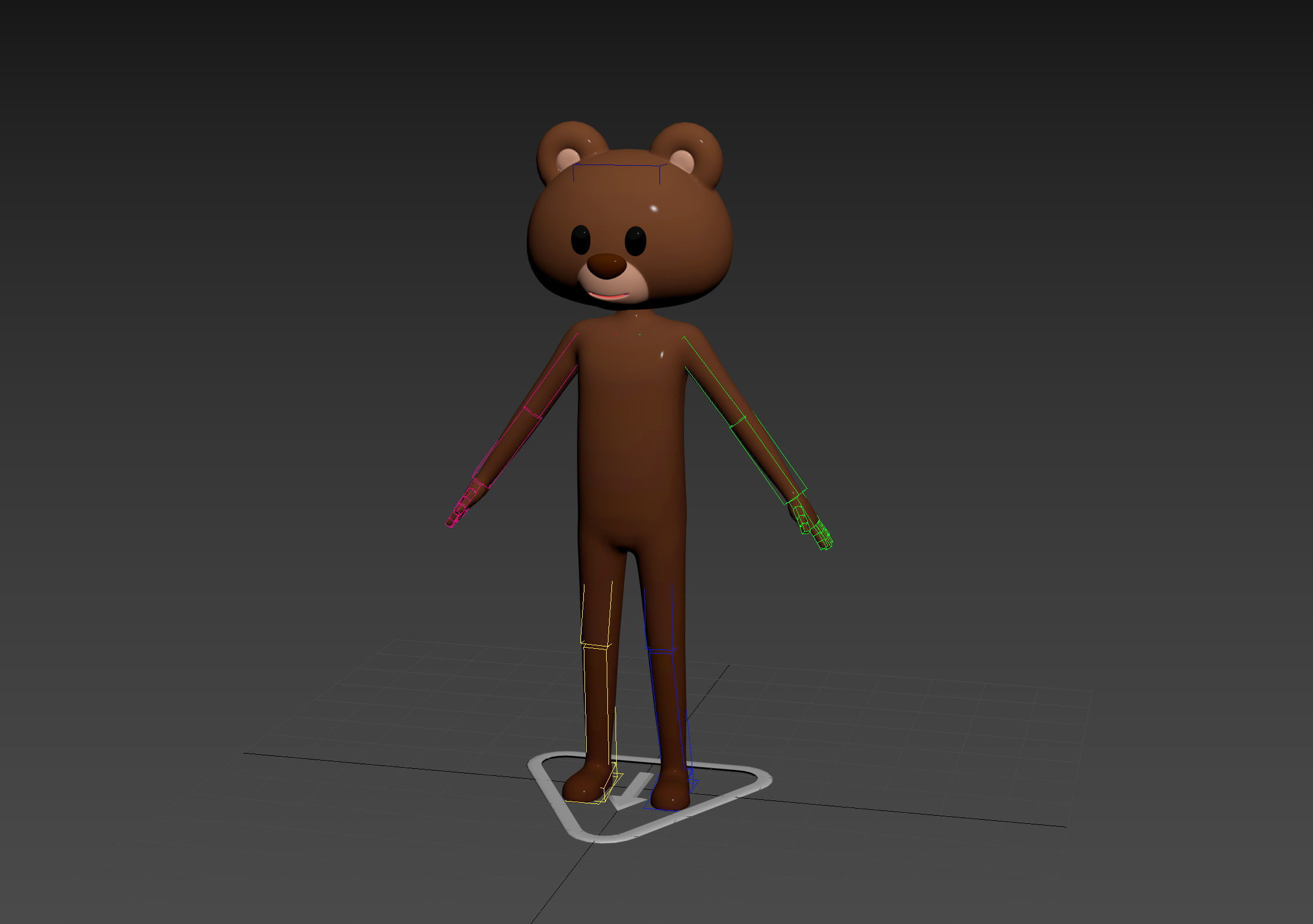 Character126 Rigged Bear 3D model_12