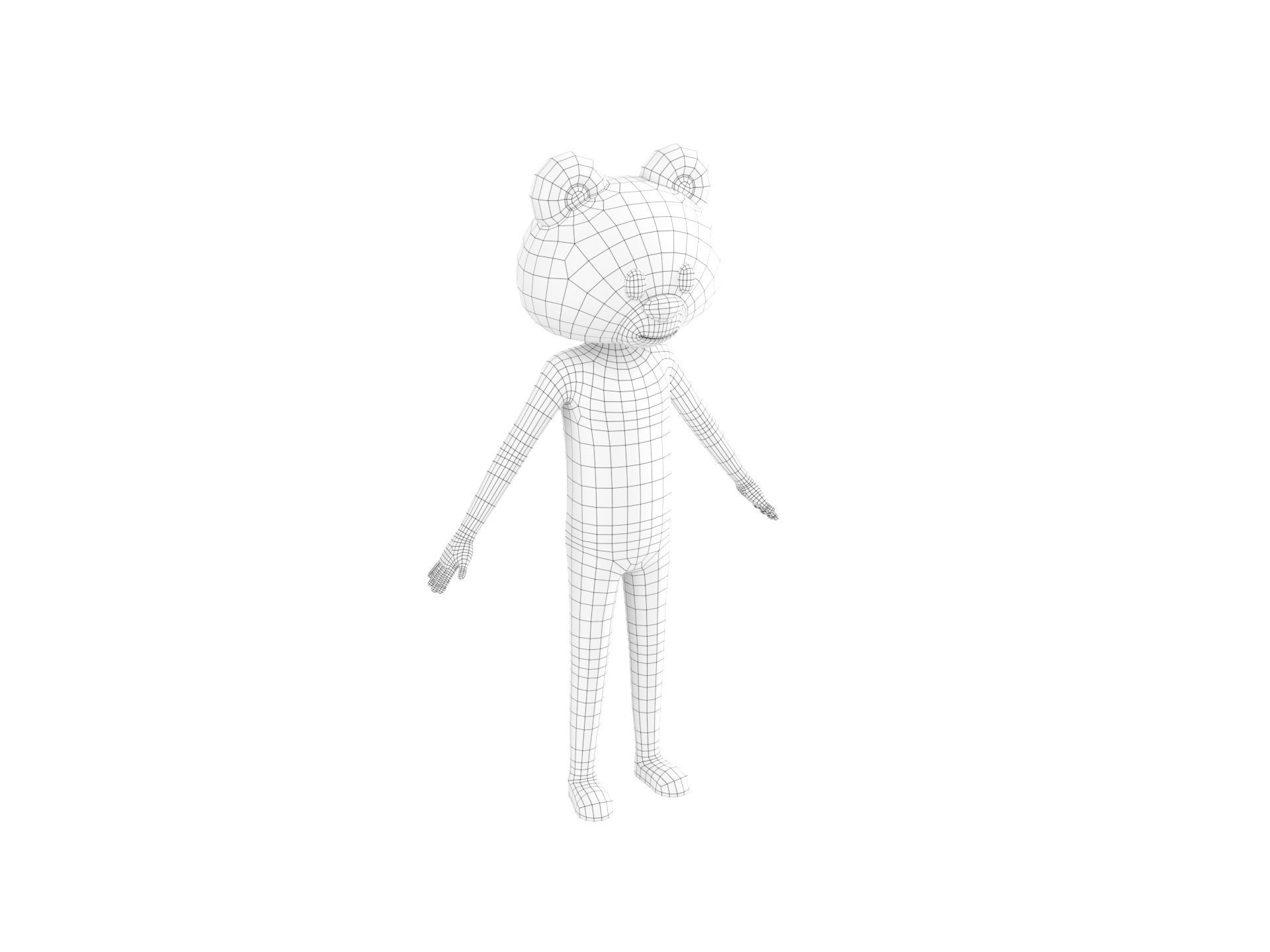 Character126 Rigged Bear 3D model_21