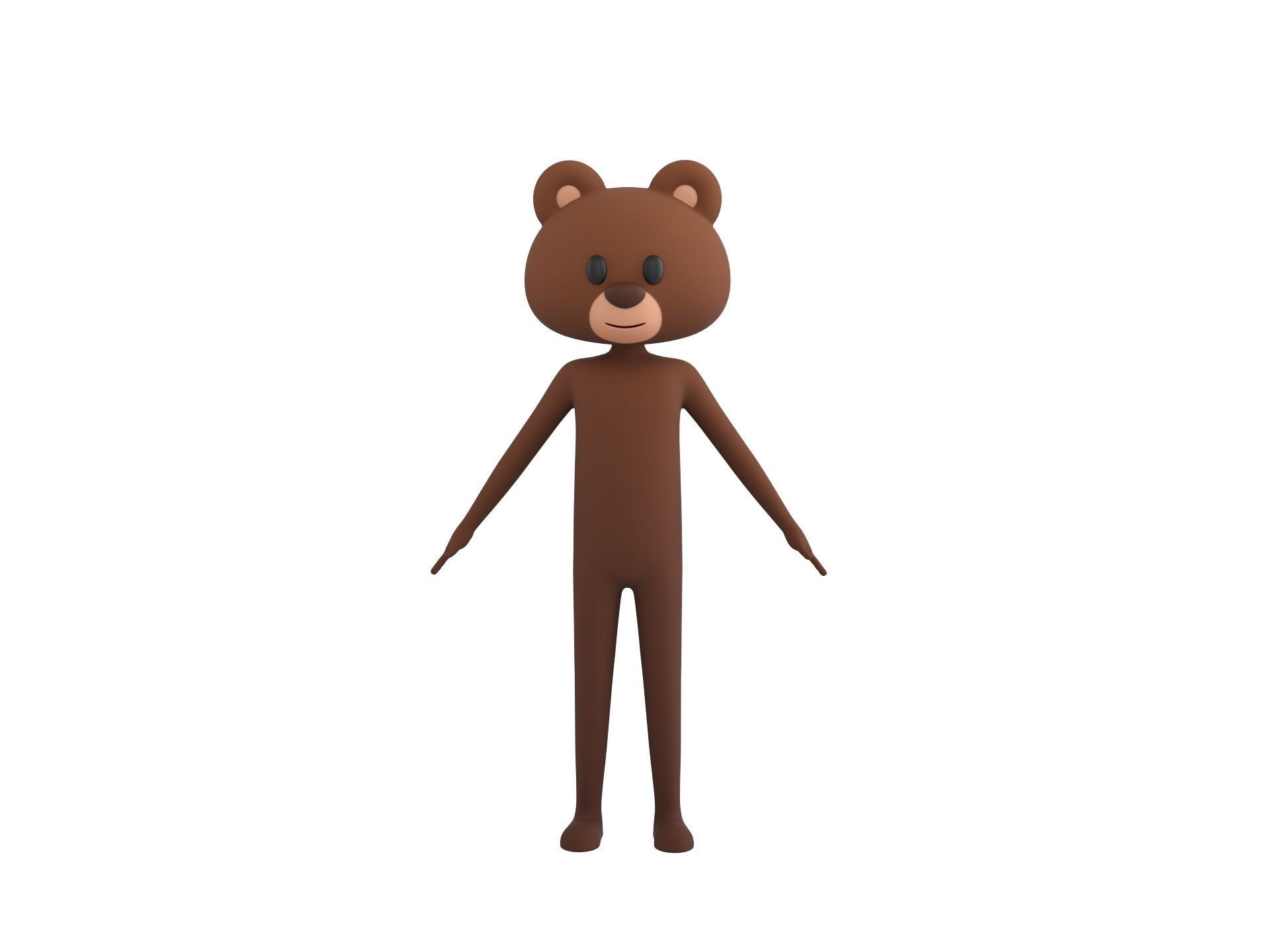Character126 Rigged Bear 3D model_2