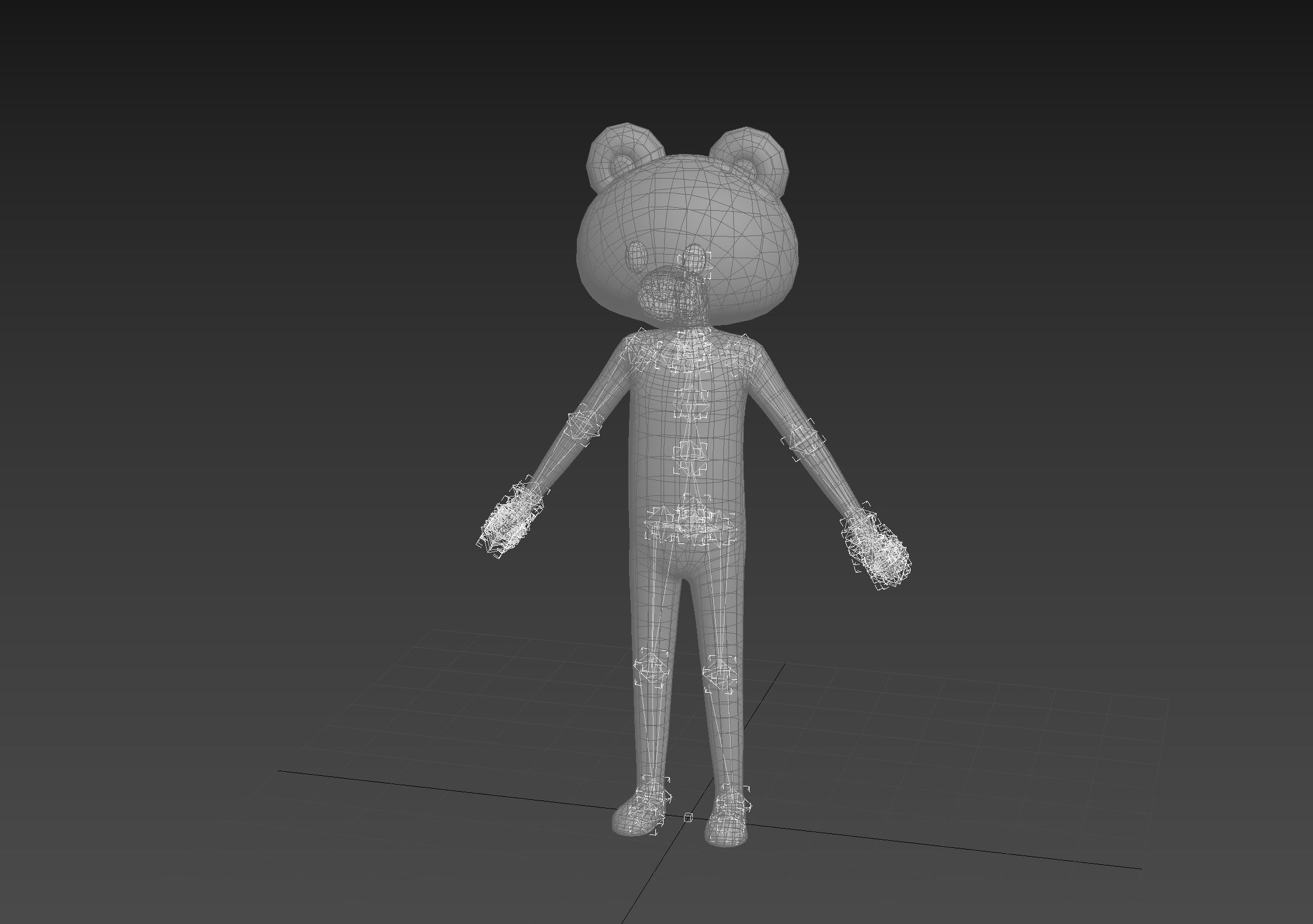 Character126 Rigged Bear 3D model_20