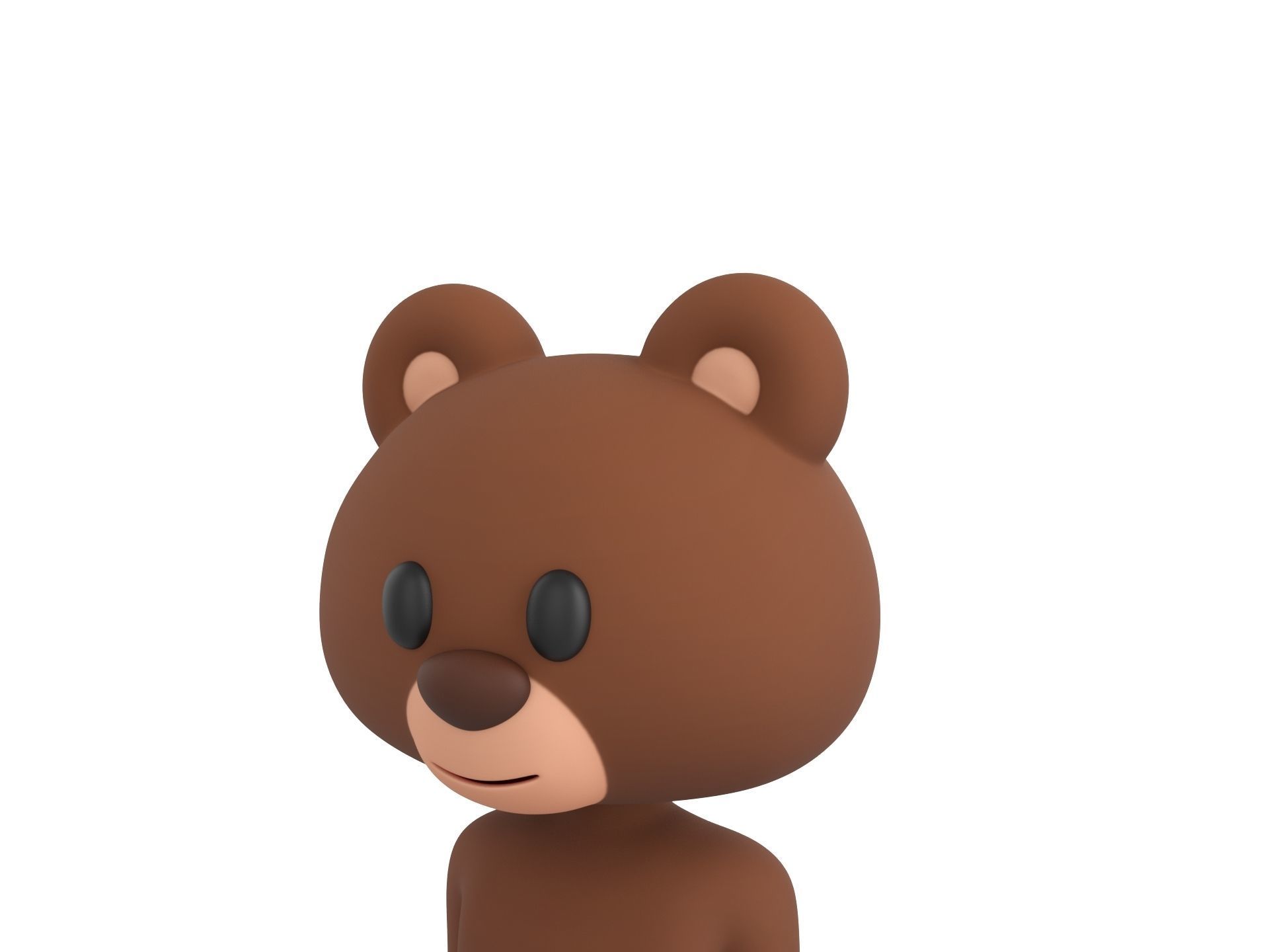 Character126 Rigged Bear 3D model_8