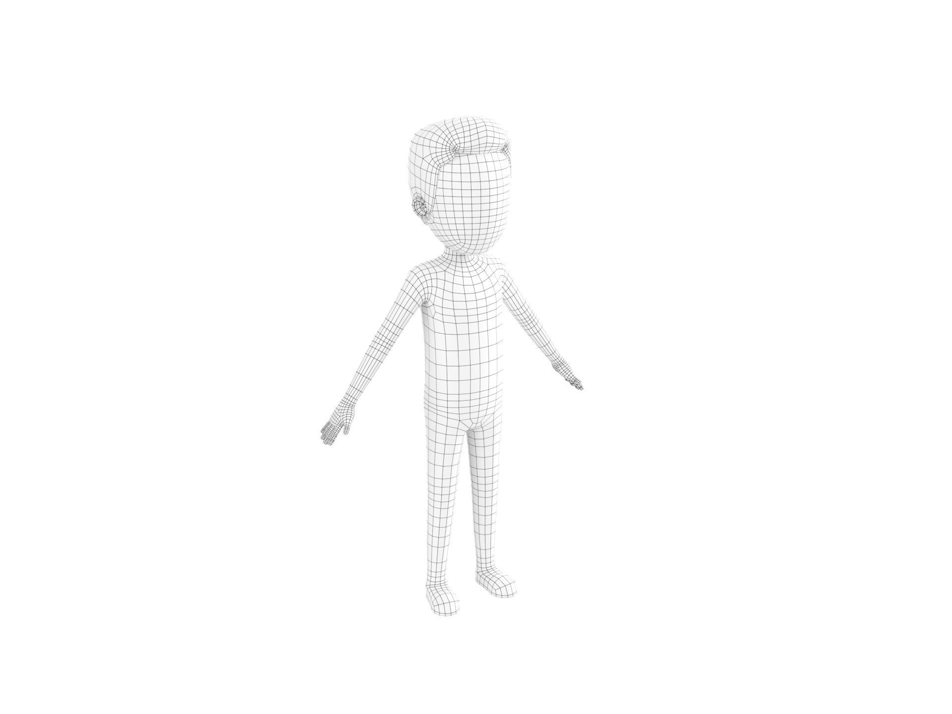 Character127 Rigged Simple Man 3D model_21