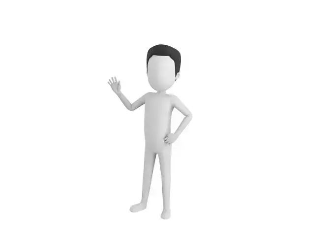 Character127 Rigged Simple Man 3D model
