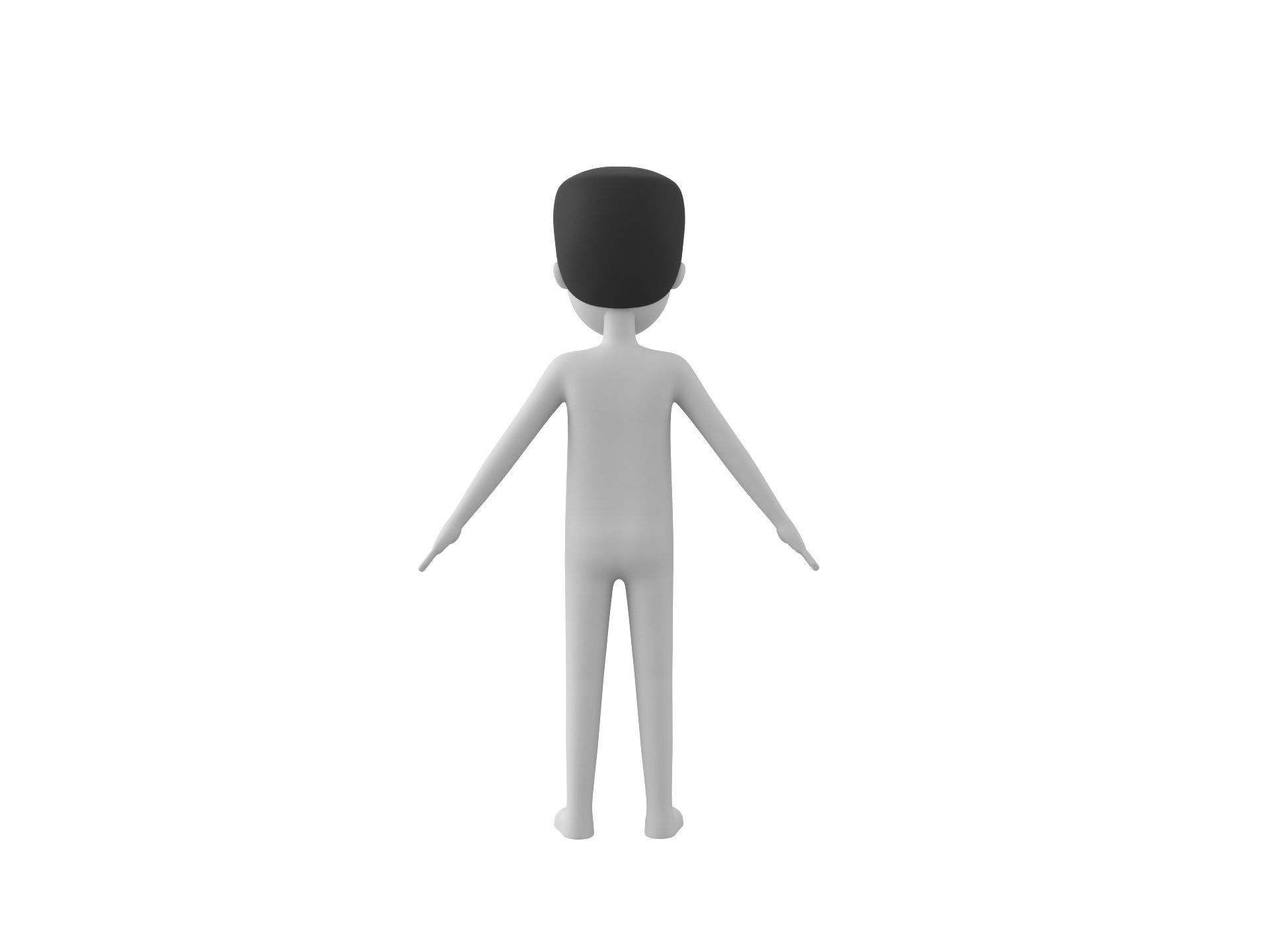 Character127 Rigged Simple Man 3D model_6