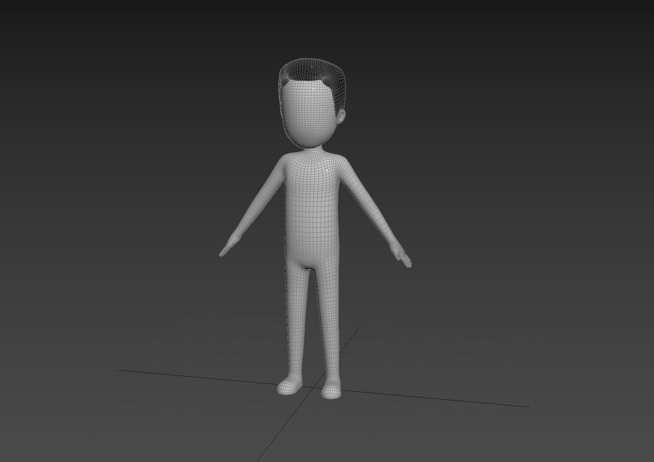 Character127 Rigged Simple Man 3D model_14