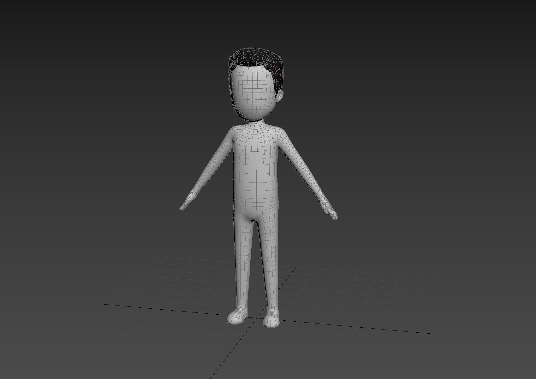 Character127 Rigged Simple Man 3D model_13