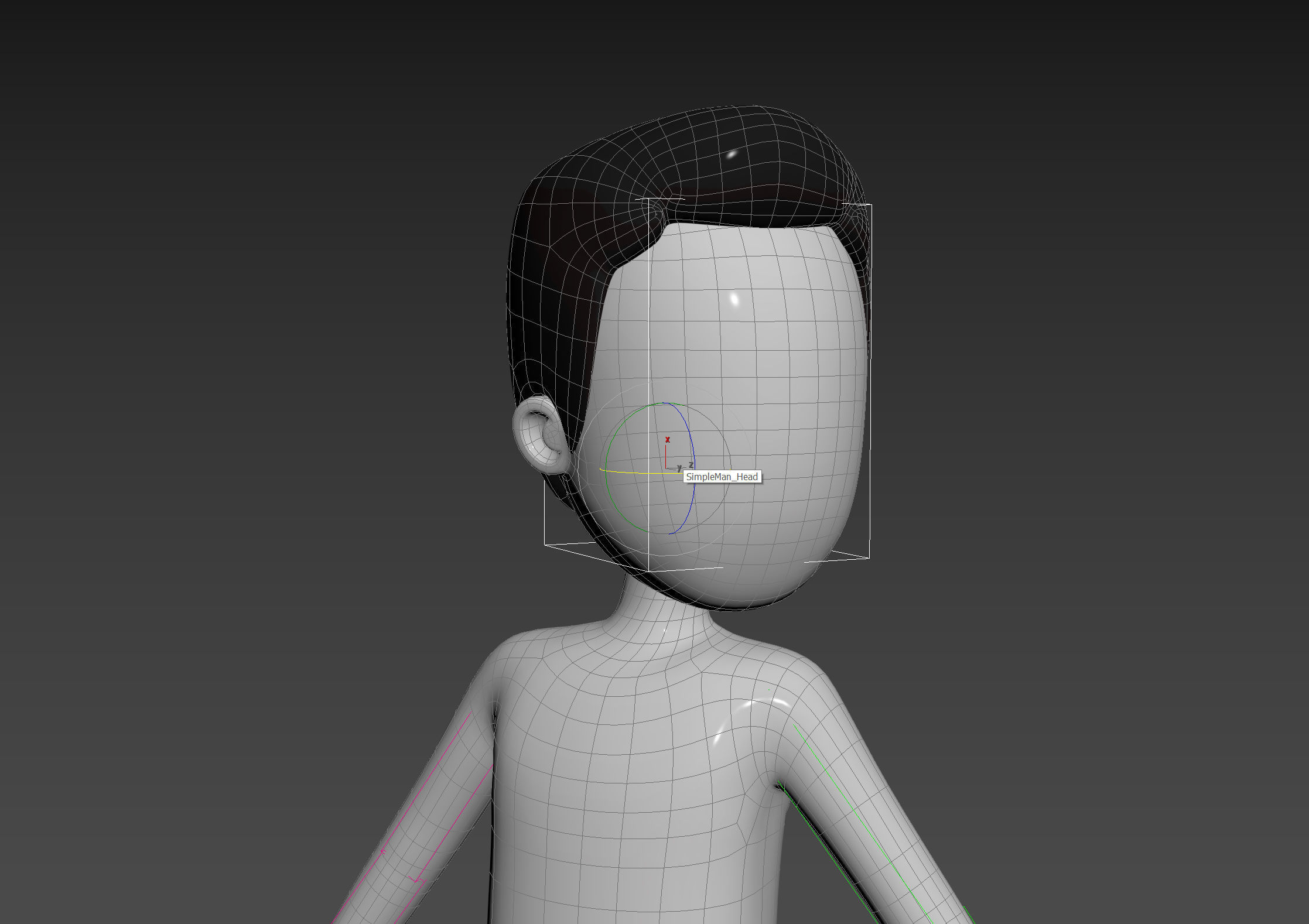 Character127 Rigged Simple Man 3D model_19