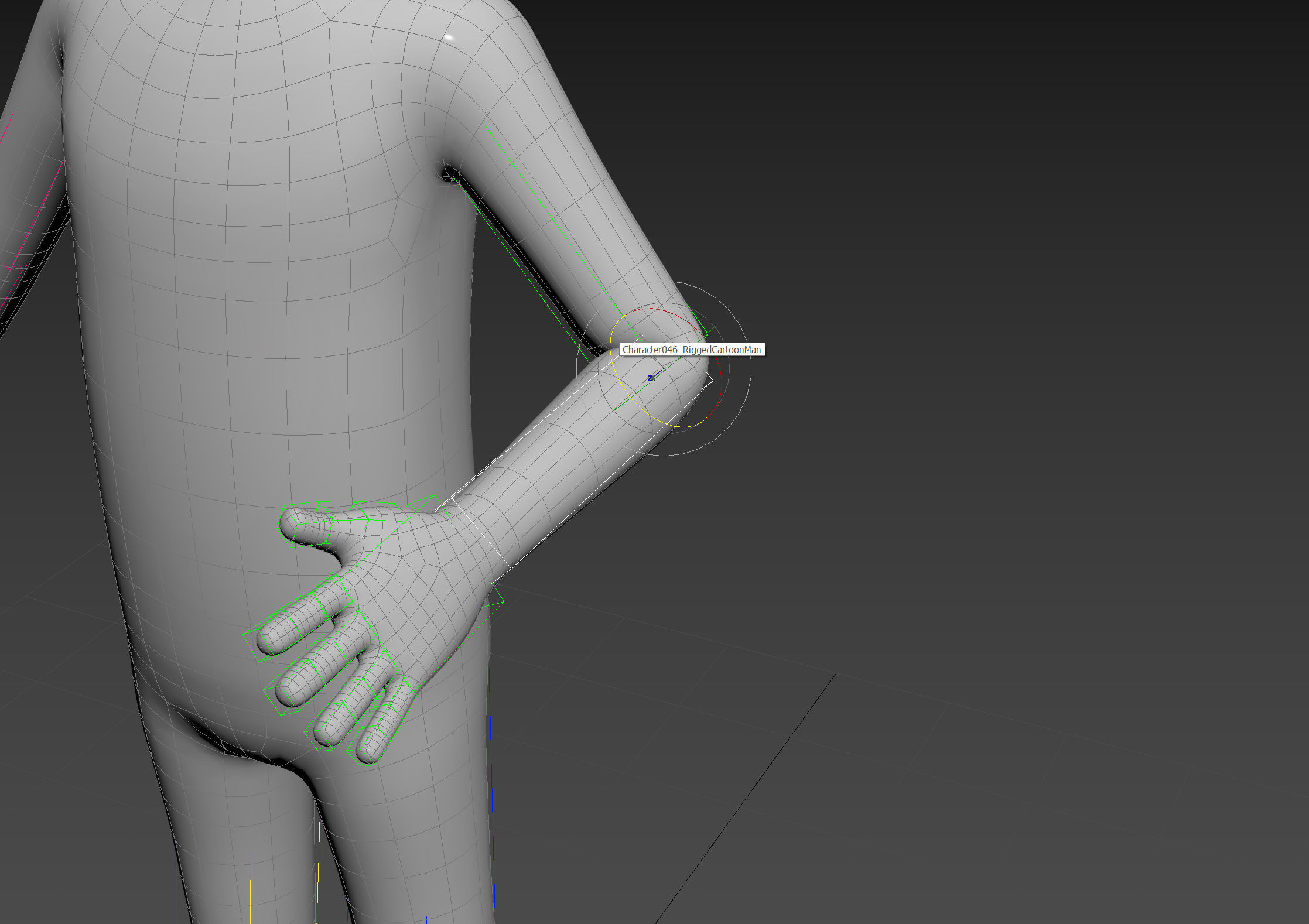 Character127 Rigged Simple Man 3D model_15