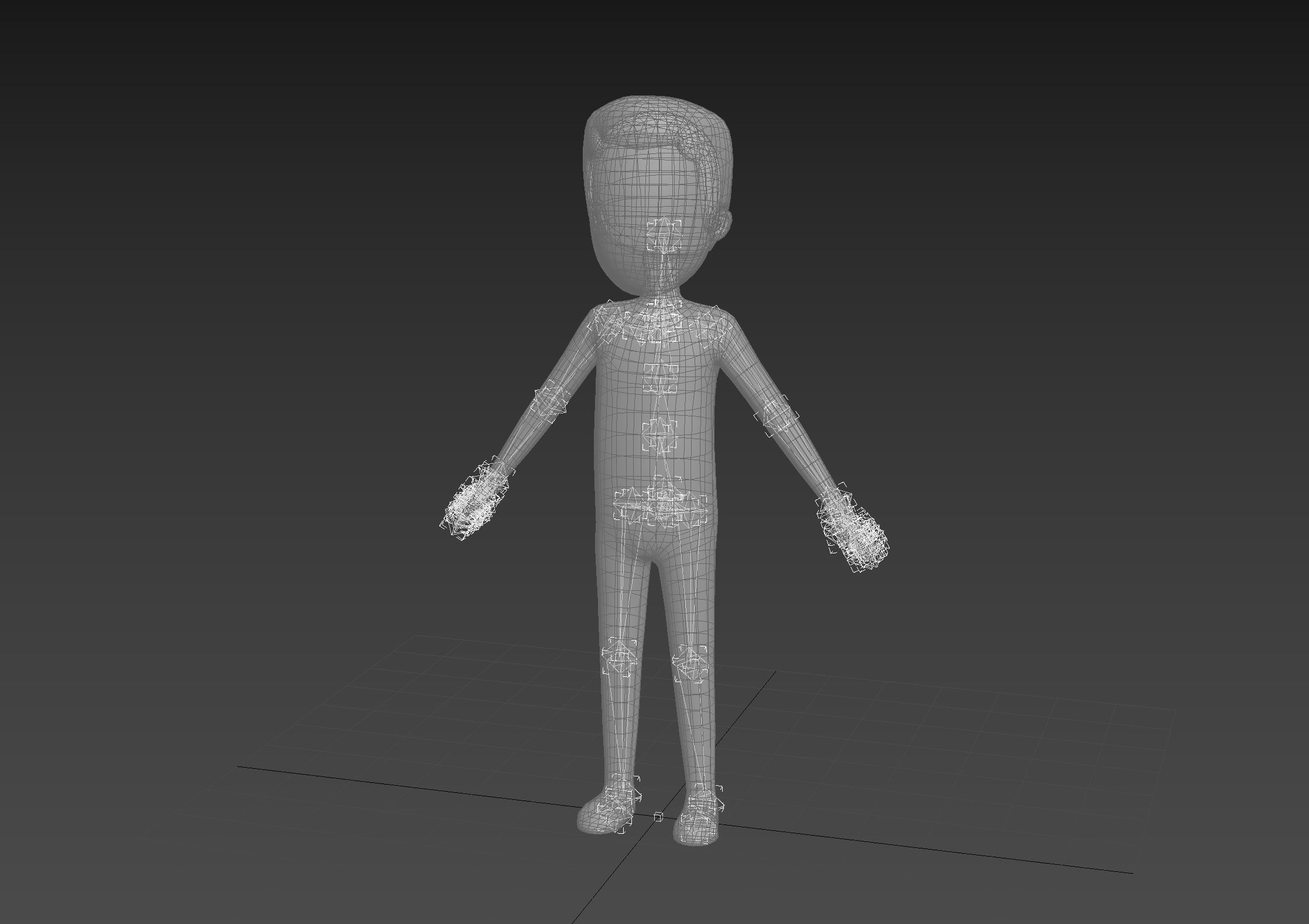 Character127 Rigged Simple Man 3D model_20