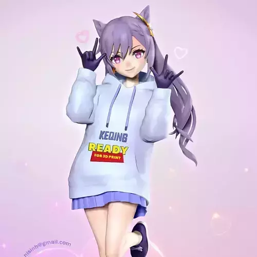 Keqing - Genshin Impact Fanart 3D print model